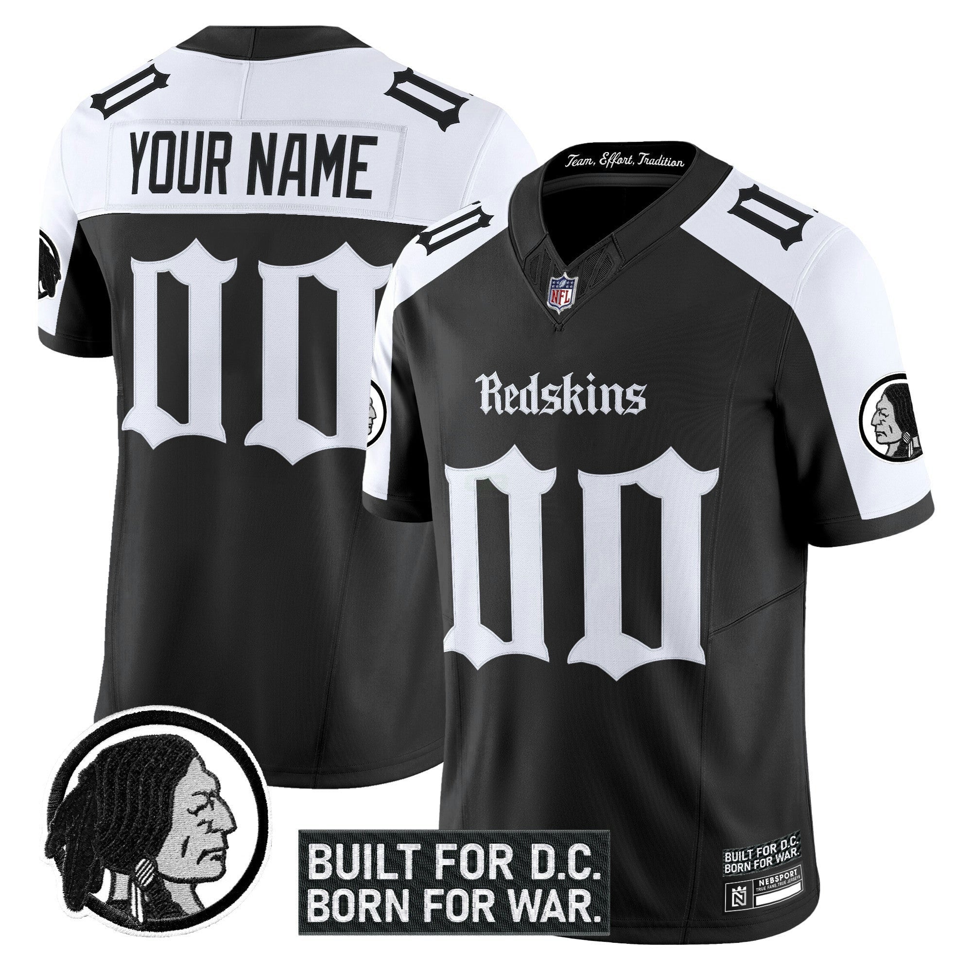 Camisa NFL Washington Redskins ‘Gothic Capital Edition’ Vapor Limited Jersey V2