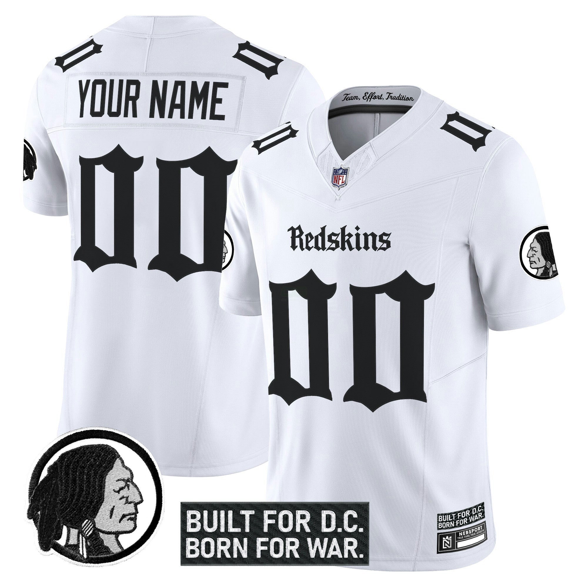 Camisa NFL Washington Redskins ‘Gothic Capital Edition’ Vapor Limited Jersey V2