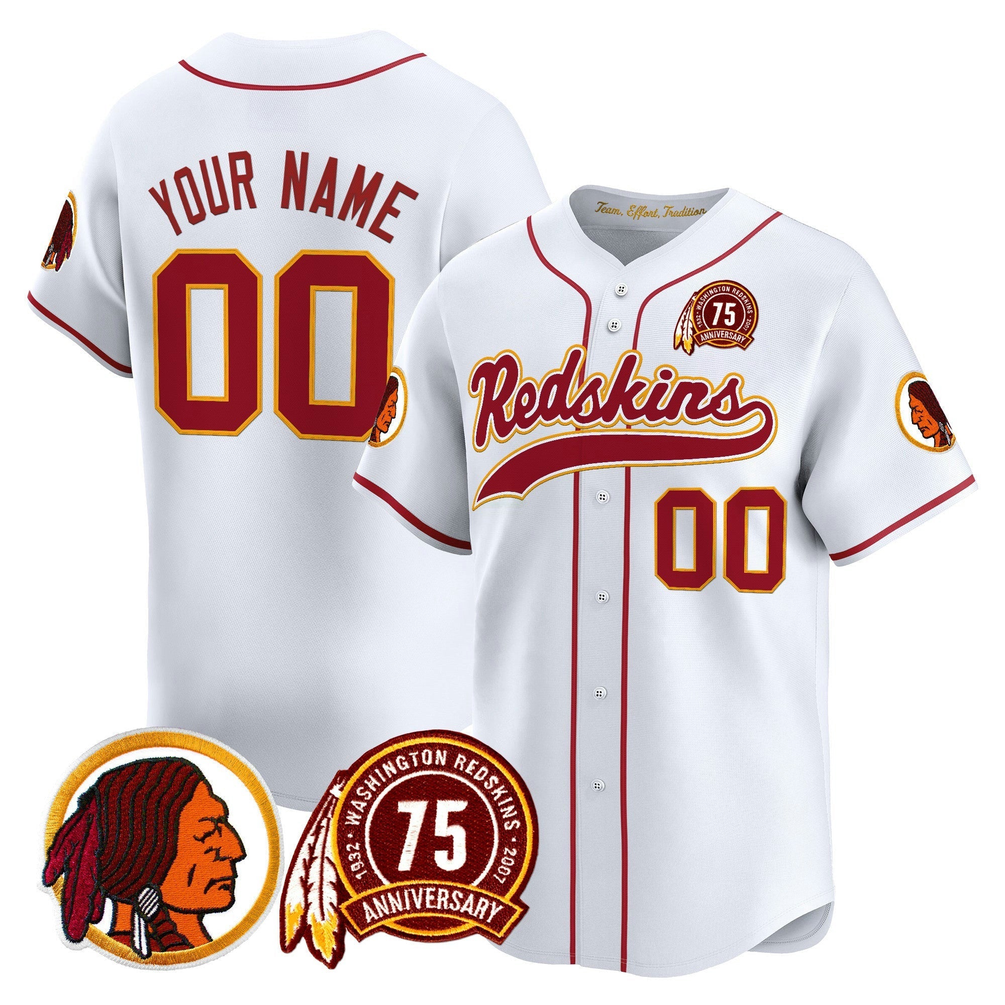 Camisa NFL Washington Redskins Throwback Vapor Jersey