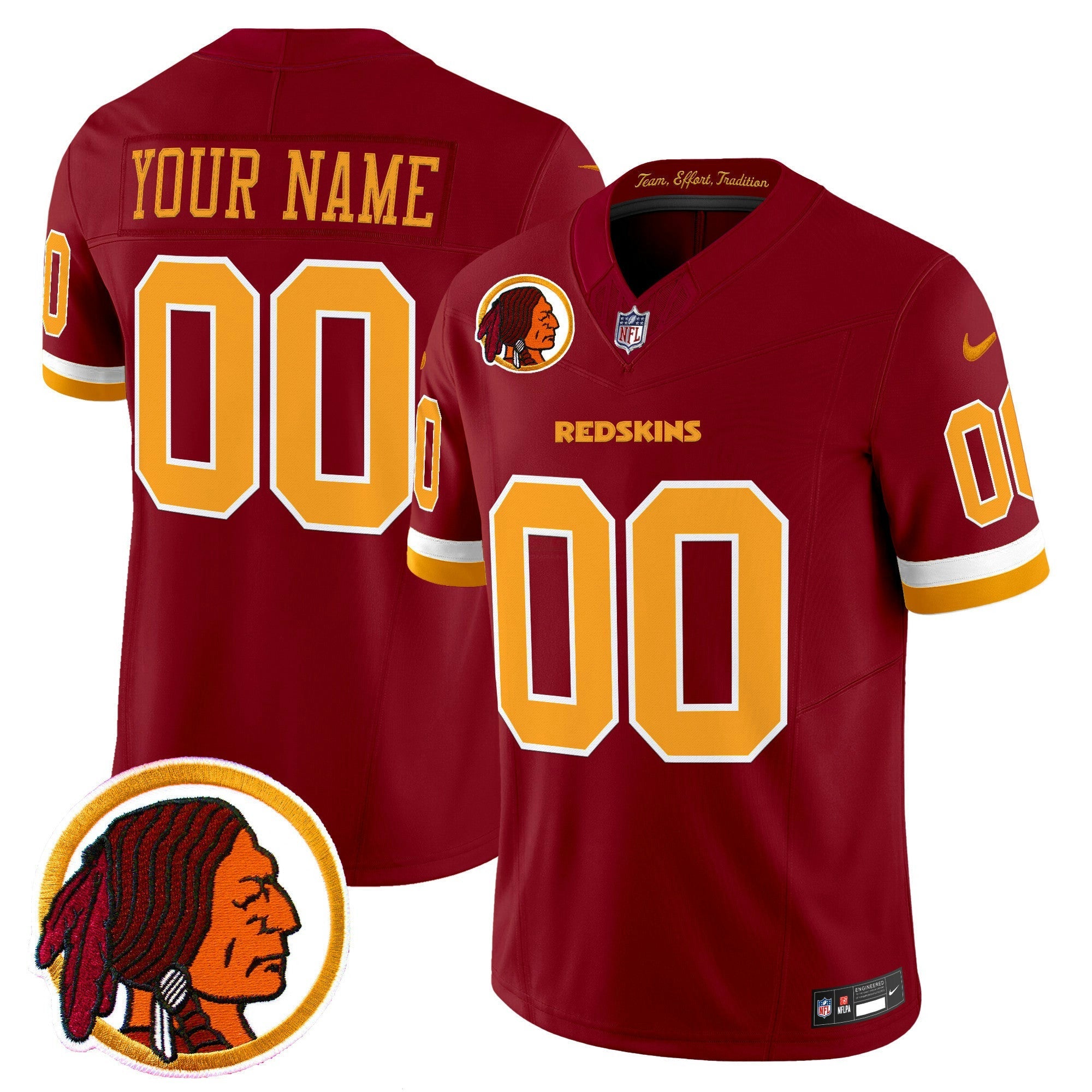 Camisa NFL Washington Redskins Throwback Vapor Limited Jersey V2