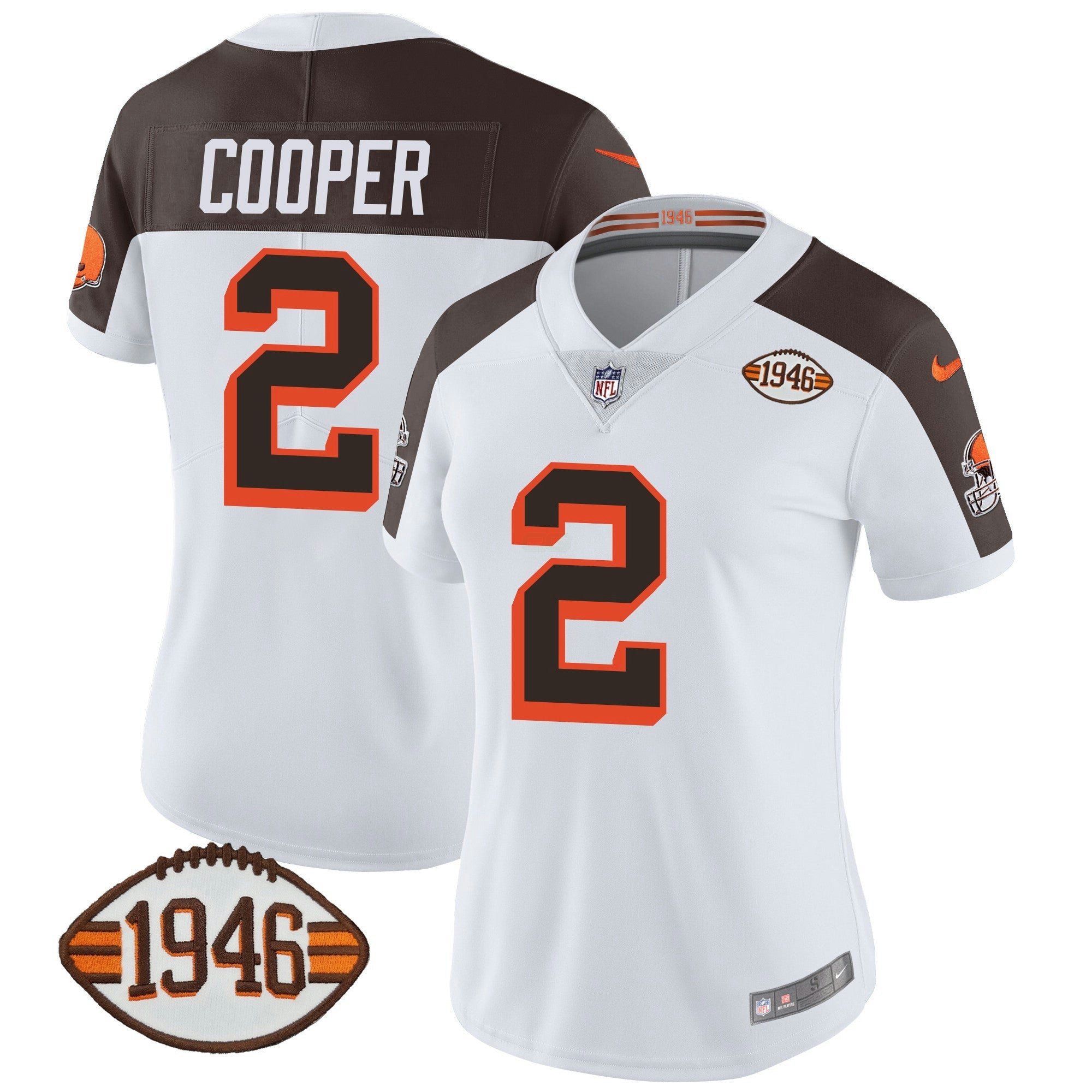 Camisa NFL Women’s 1946 75th Anniversary Patch Jersey
