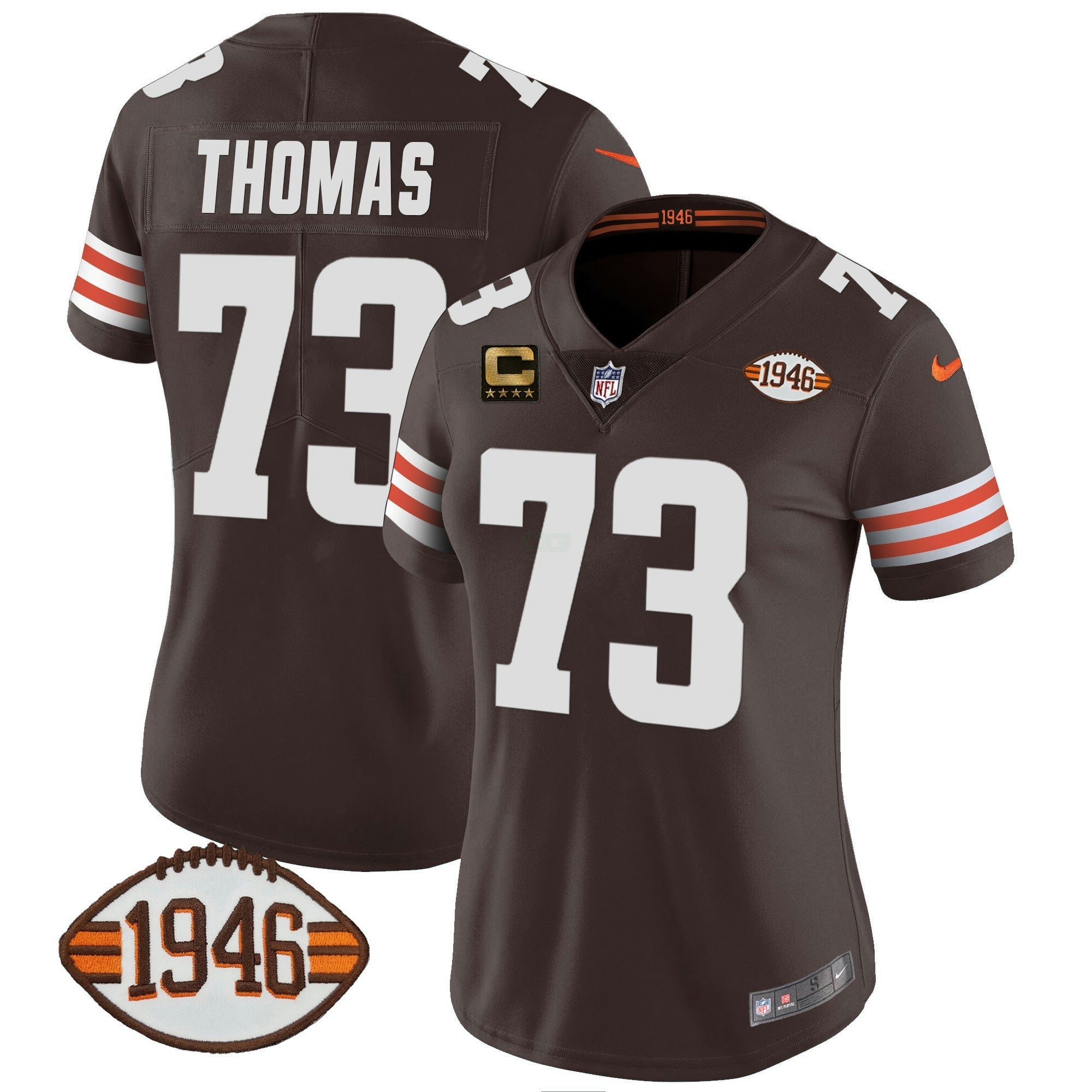 Camisa NFL Women’s 1946 75th Anniversary Patch Jersey