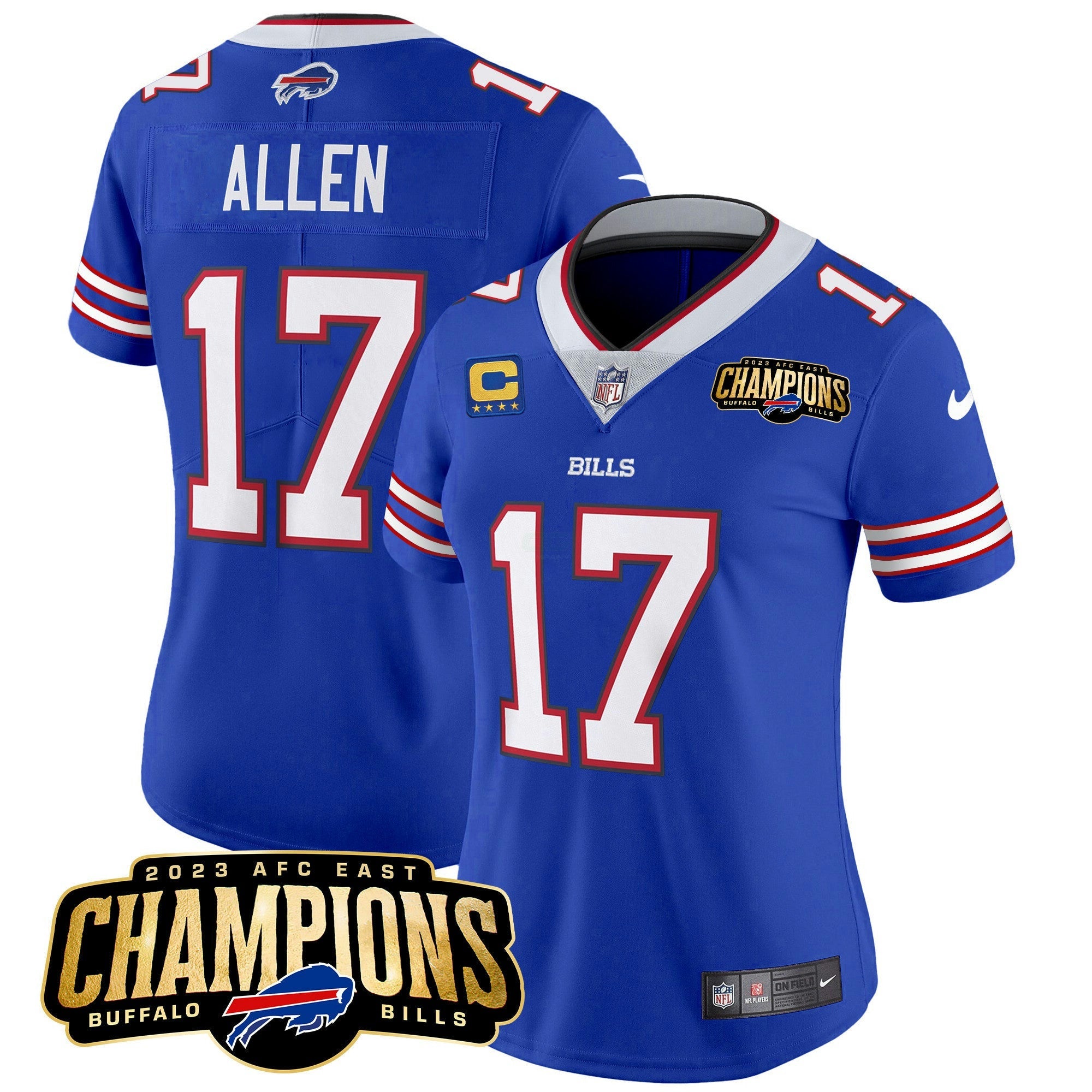 Camisa NFL Women’s 2023 AFC East Champions Patch Vapor Jersey
