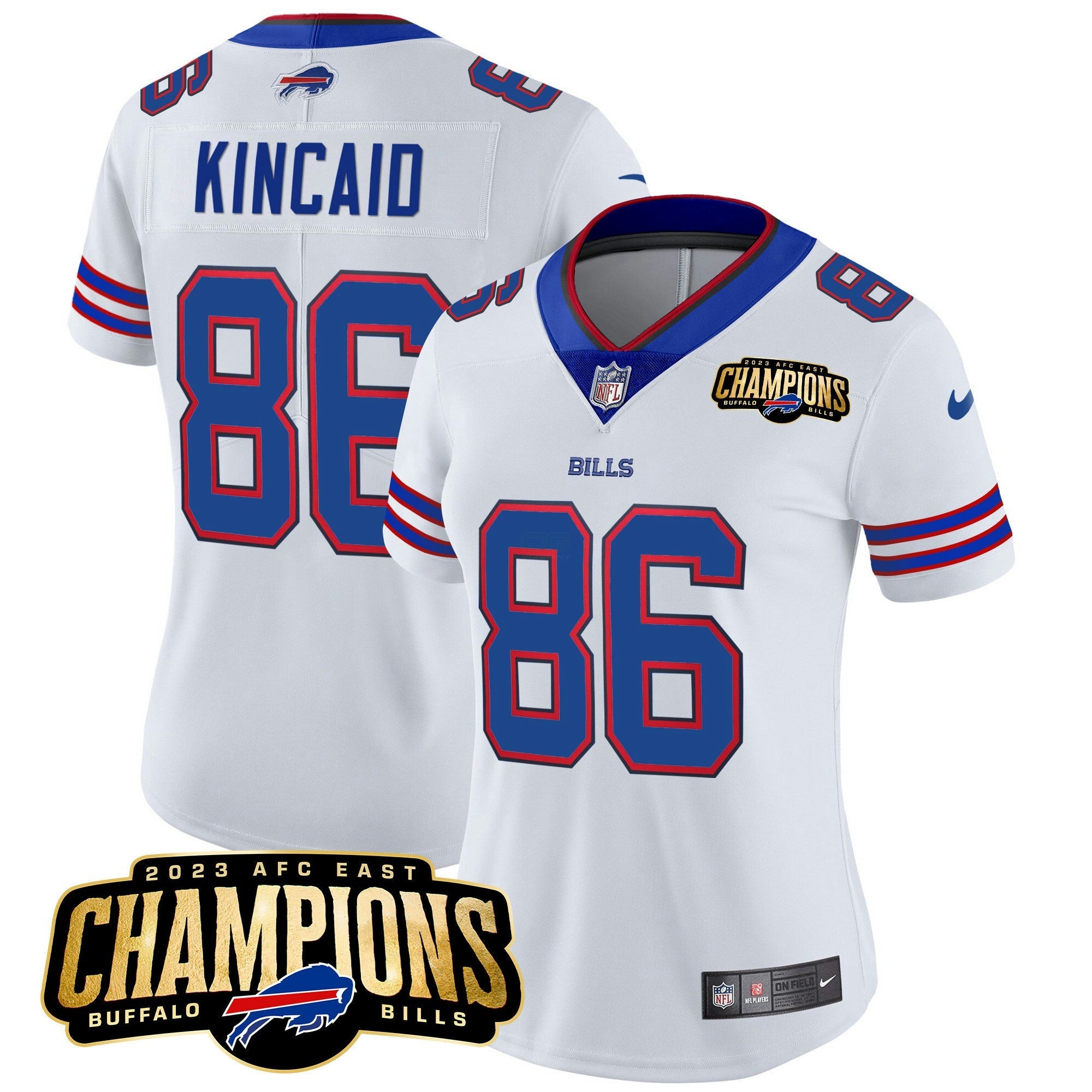 Camisa NFL Women’s 2023 AFC East Champions Patch Vapor Jersey
