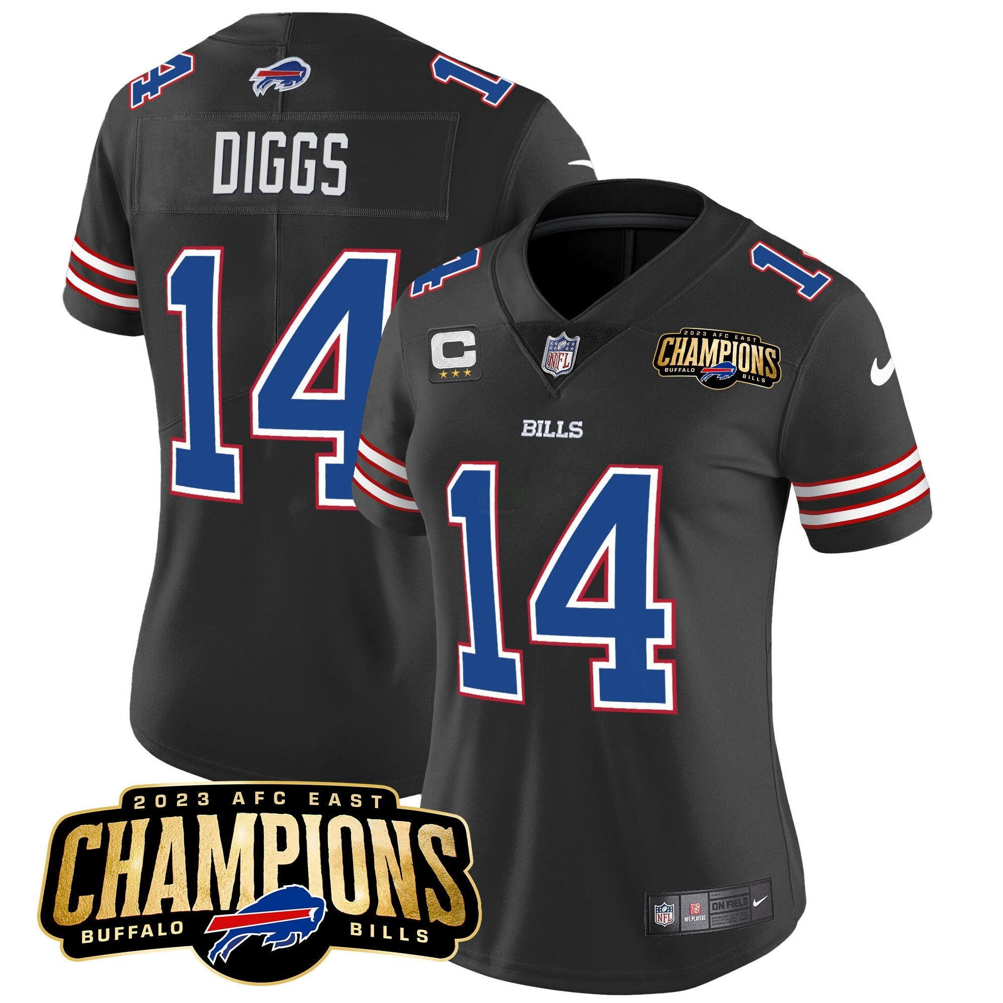 Camisa NFL Women’s 2023 AFC East Champions Patch Vapor Jersey