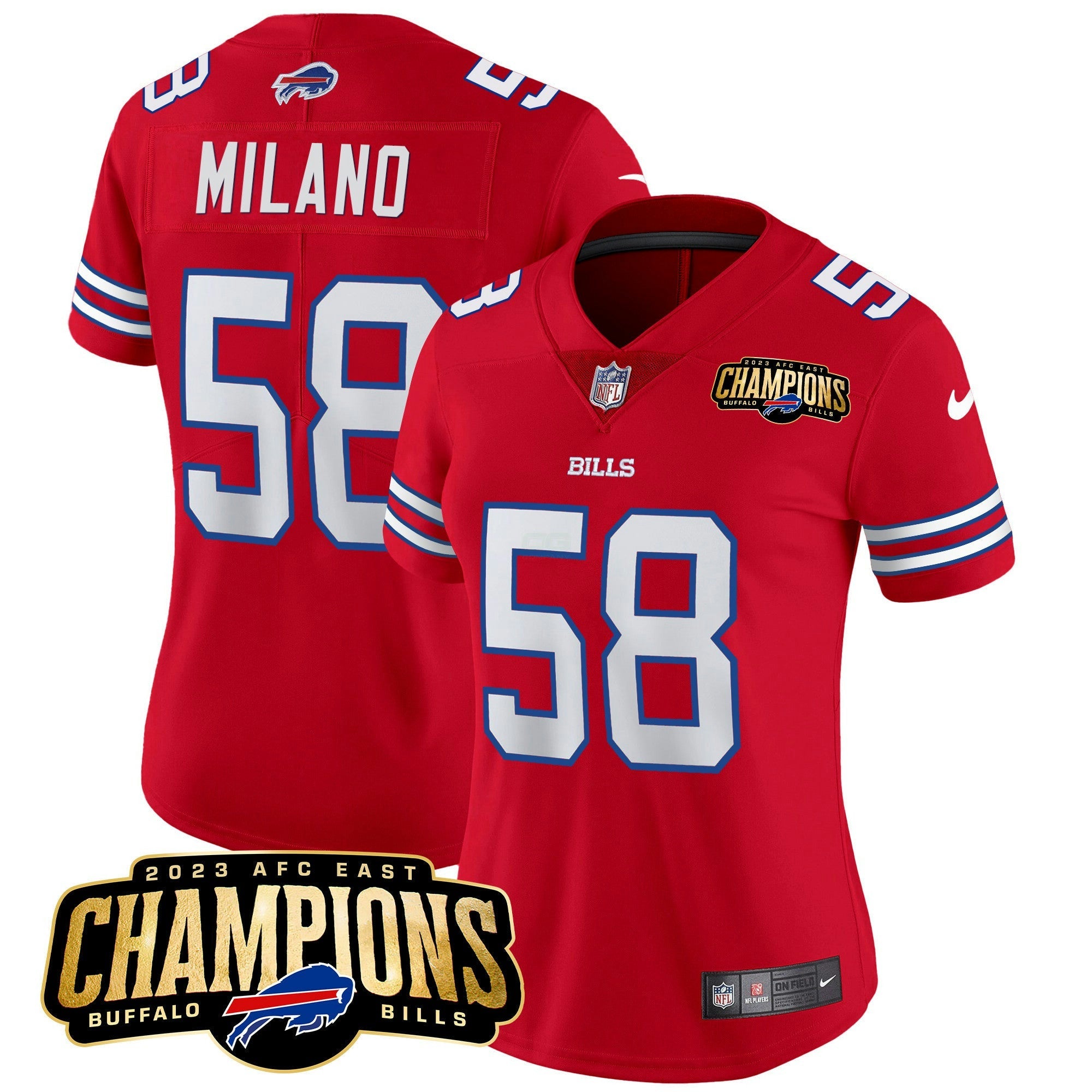 Camisa NFL Women’s 2023 AFC East Champions Patch Vapor Jersey