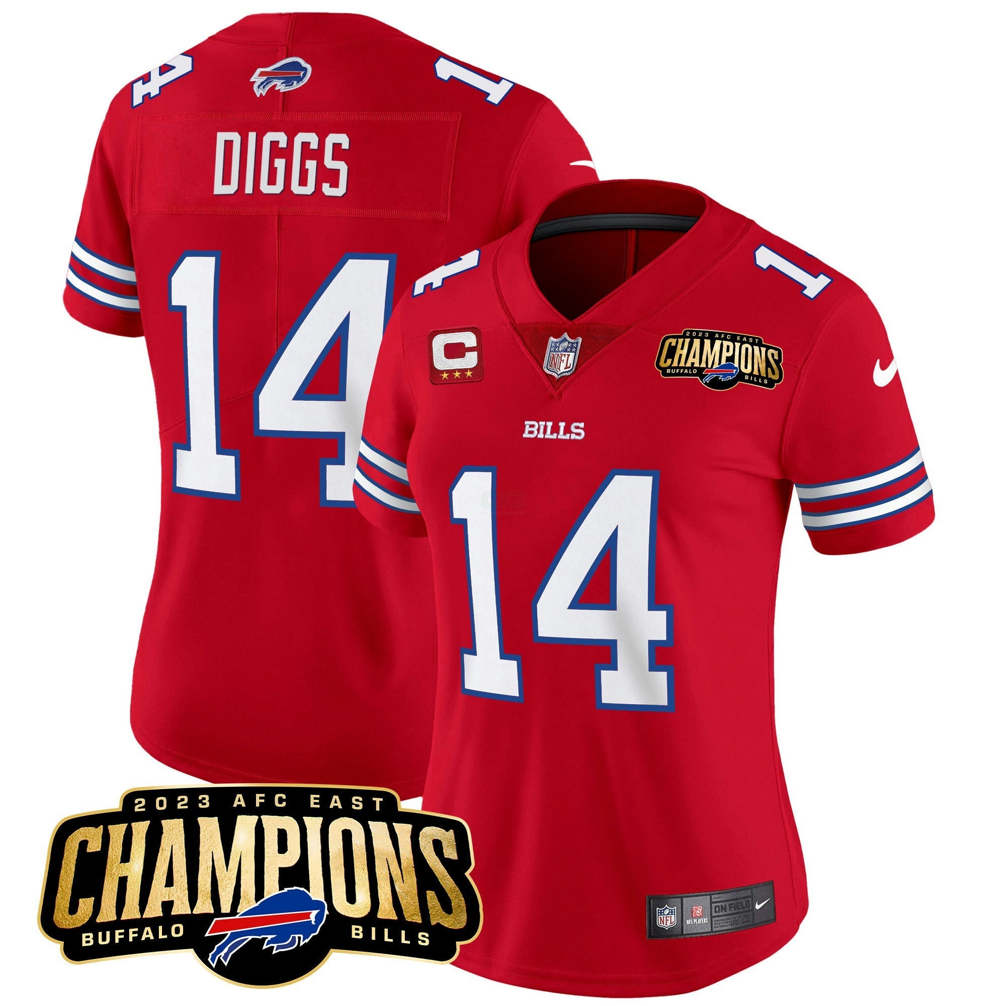 Camisa NFL Women’s 2023 AFC East Champions Patch Vapor Jersey