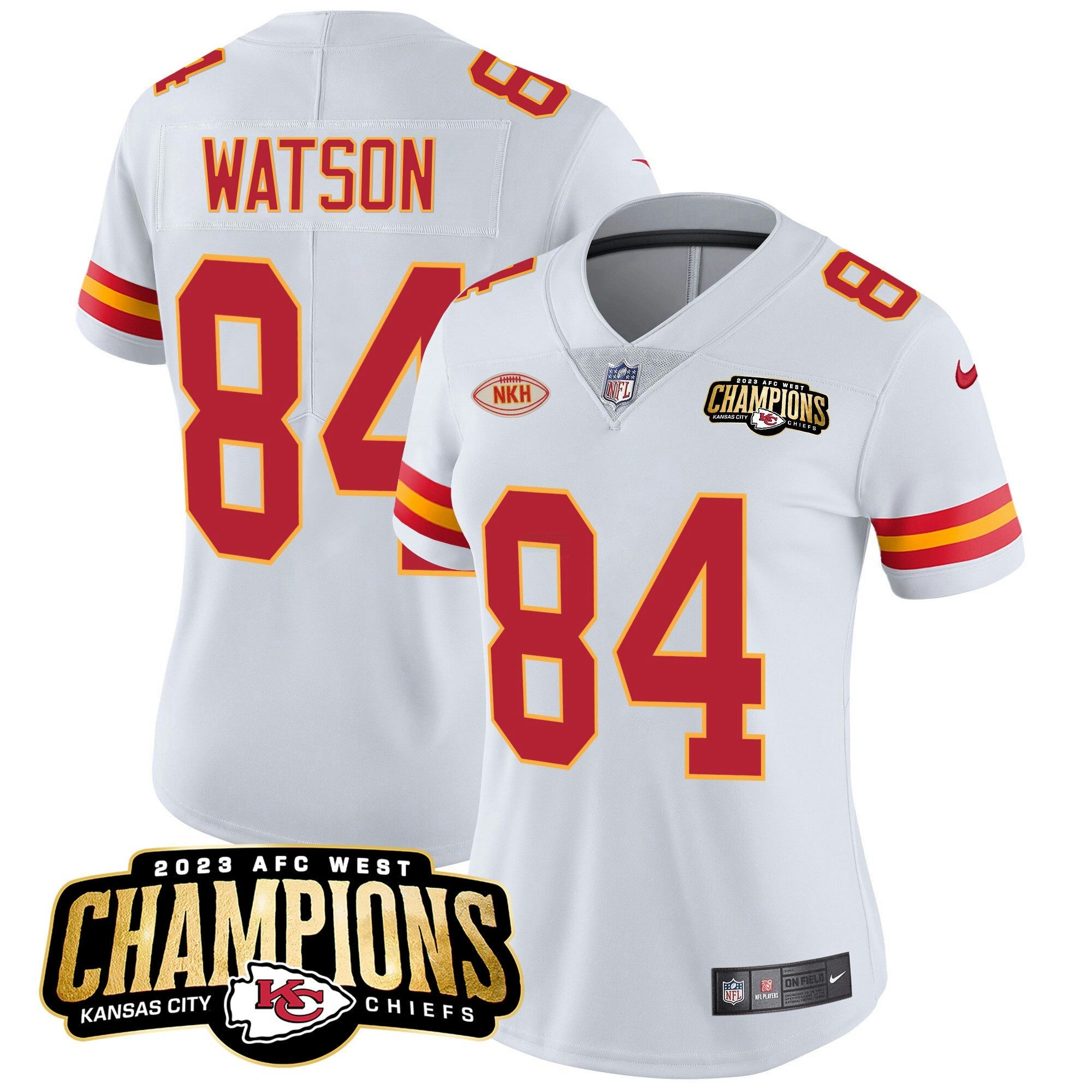 Camisa NFL Women’s 2023 AFC West Champions Patch Vapor Limited Jersey