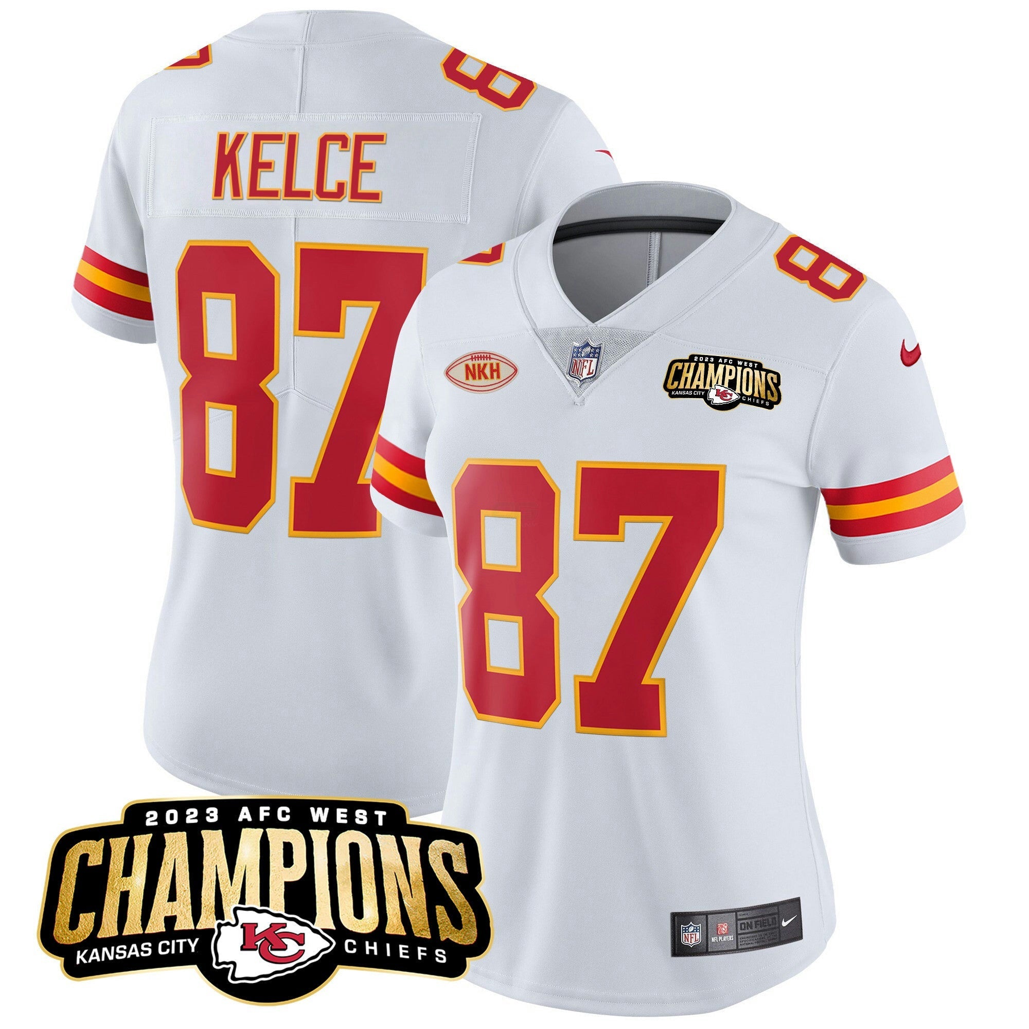 Camisa NFL Women’s 2023 AFC West Champions Patch Vapor Limited Jersey