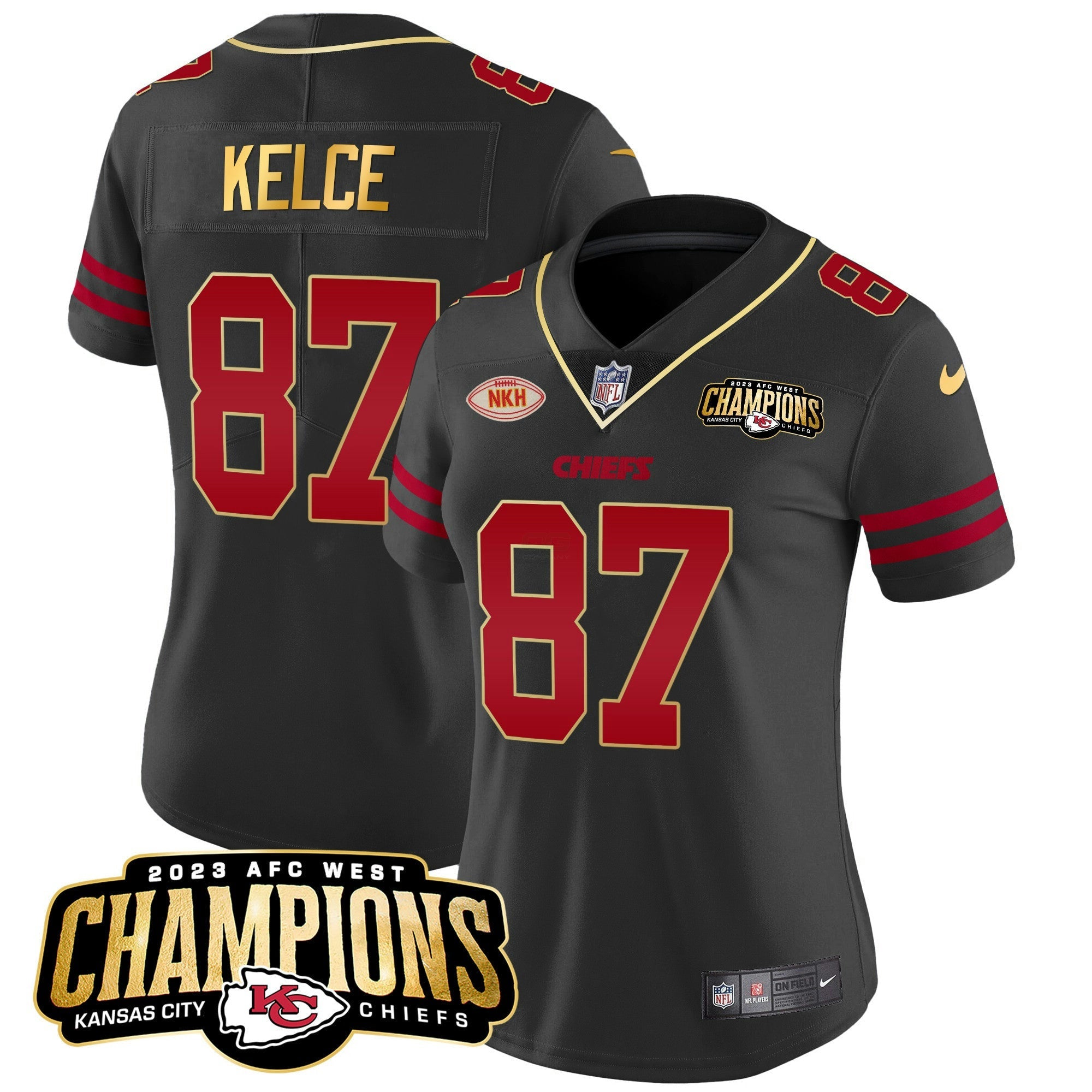 Camisa NFL Women’s 2023 AFC West Champions Patch Vapor Limited Jersey
