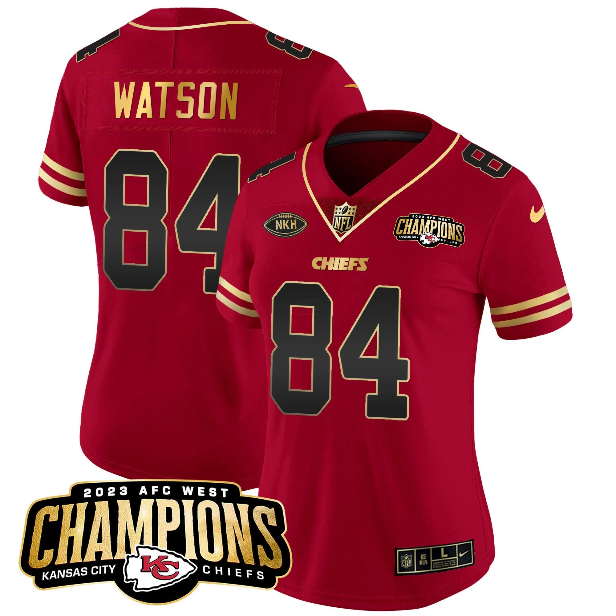 Camisa NFL Women’s 2023 AFC West Champions Patch Vapor Limited Jersey
