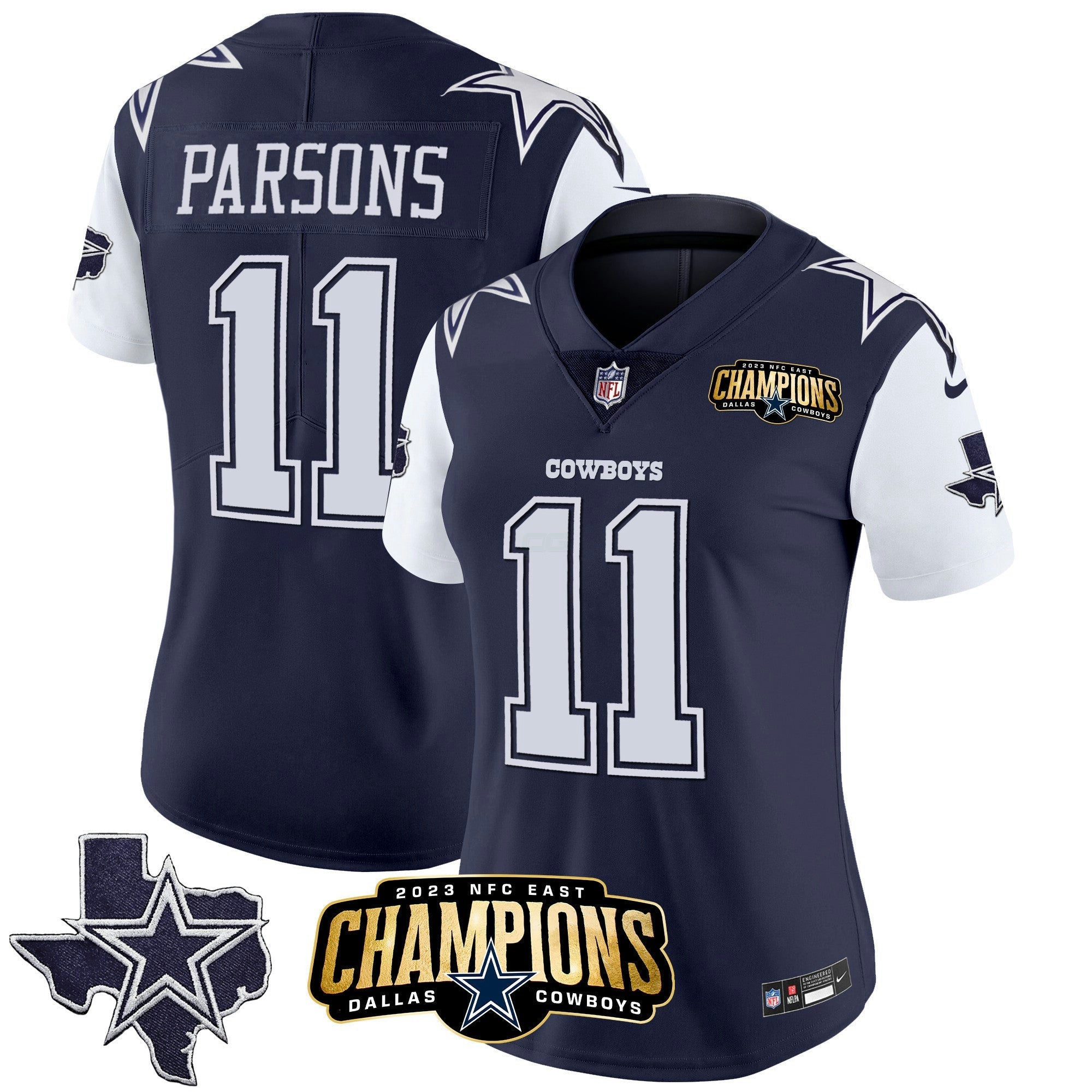 Camisa NFL Women’s 2023 NFC East Champions Patch Vapor Jersey