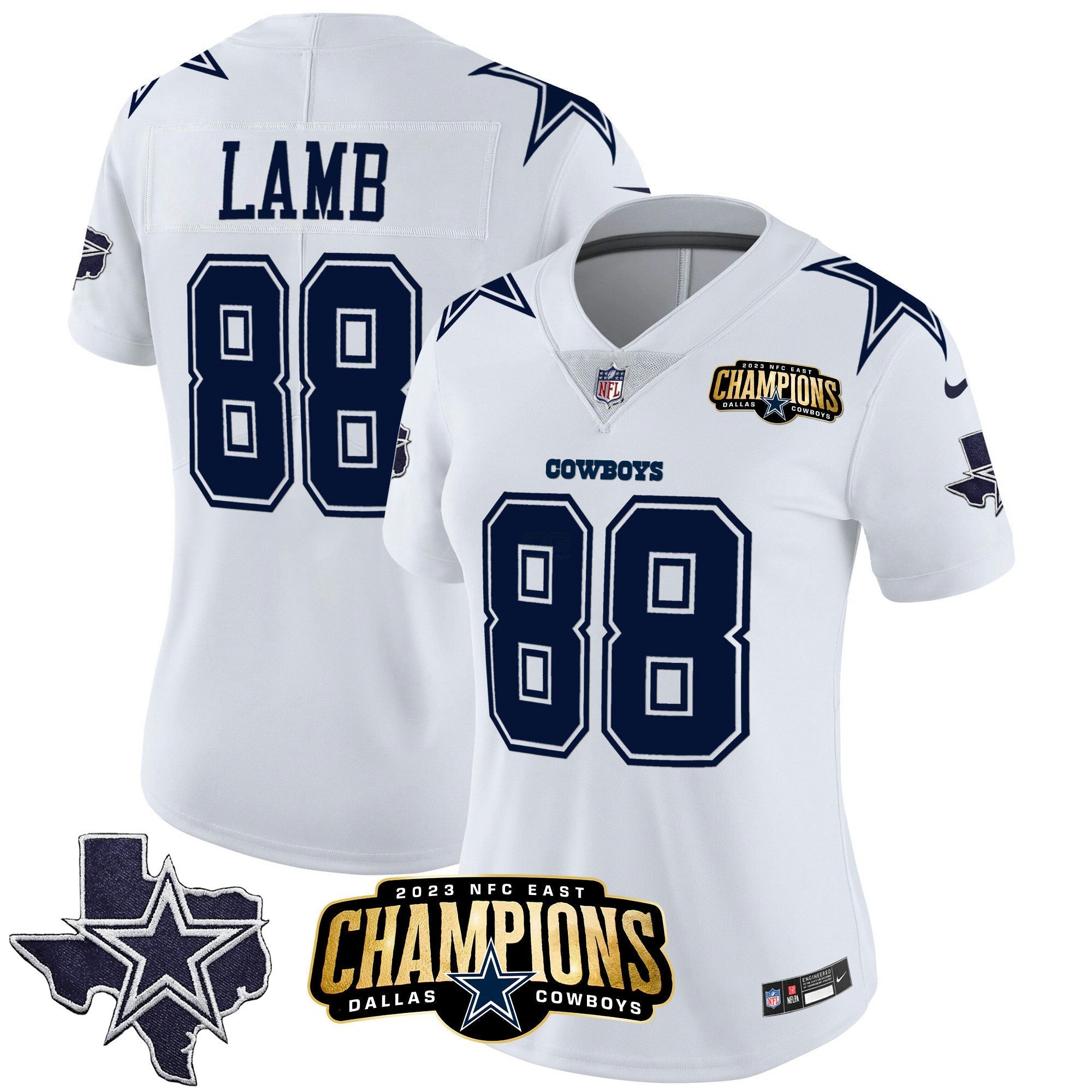 Camisa NFL Women’s 2023 NFC East Champions Patch Vapor Jersey