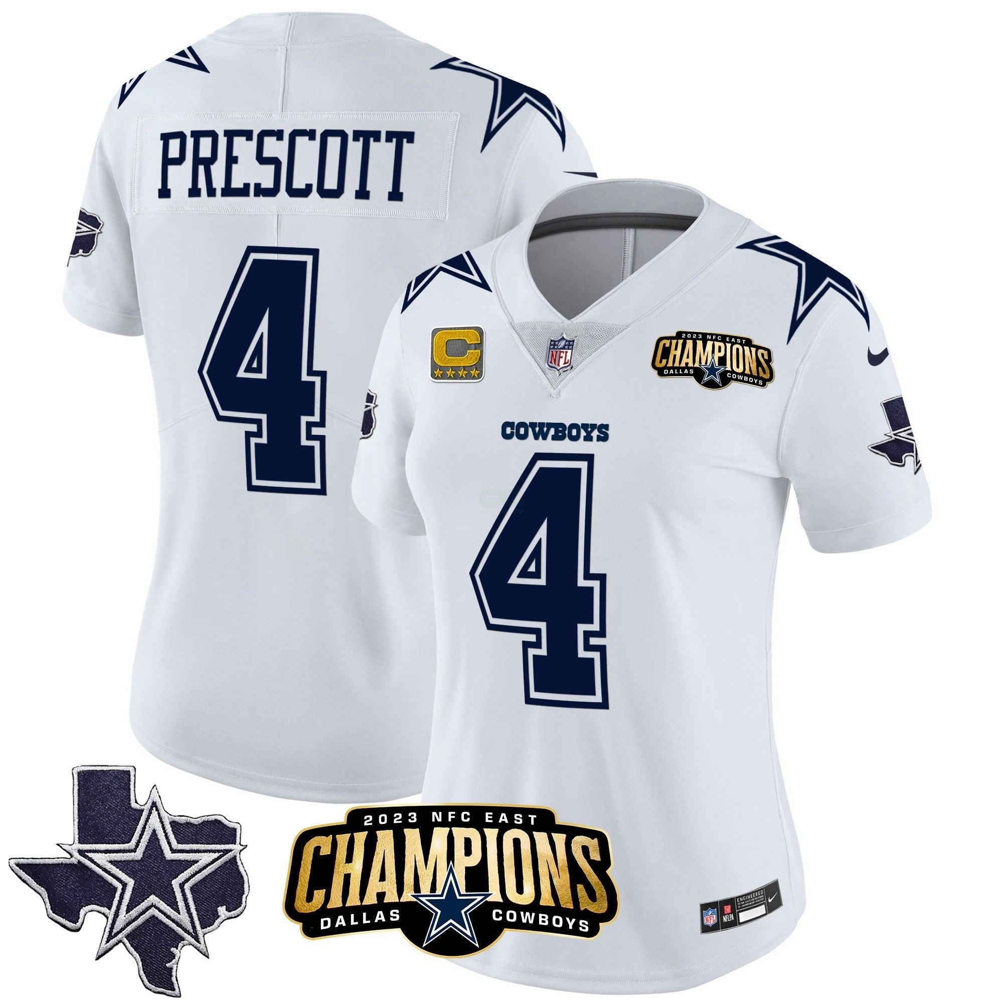 Camisa NFL Women’s 2023 NFC East Champions Patch Vapor Jersey