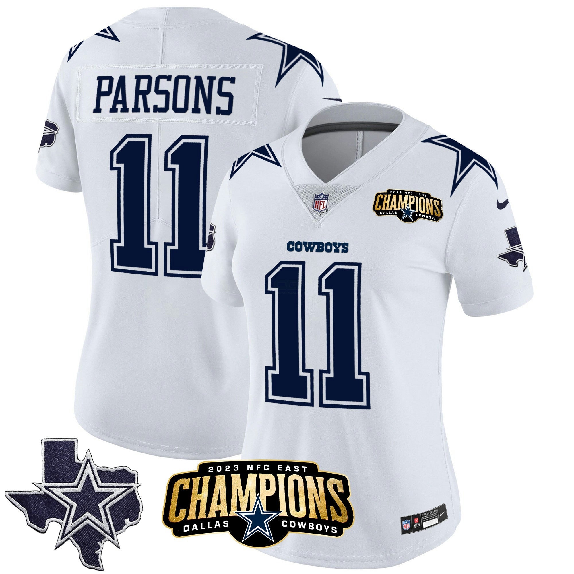 Camisa NFL Women’s 2023 NFC East Champions Patch Vapor Jersey