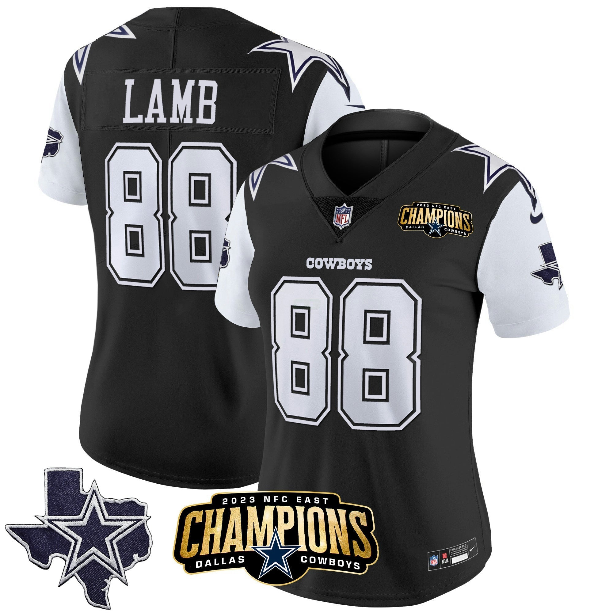 Camisa NFL Women’s 2023 NFC East Champions Patch Vapor Jersey