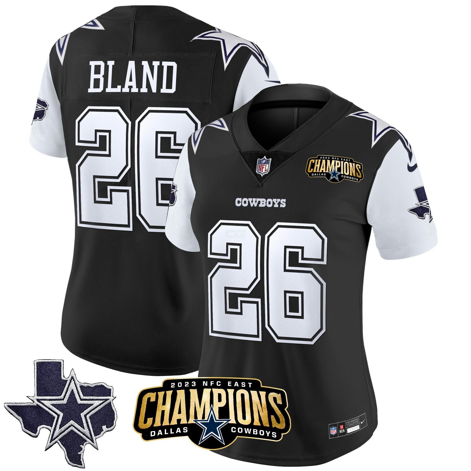 Camisa NFL Women’s 2023 NFC East Champions Patch Vapor Jersey