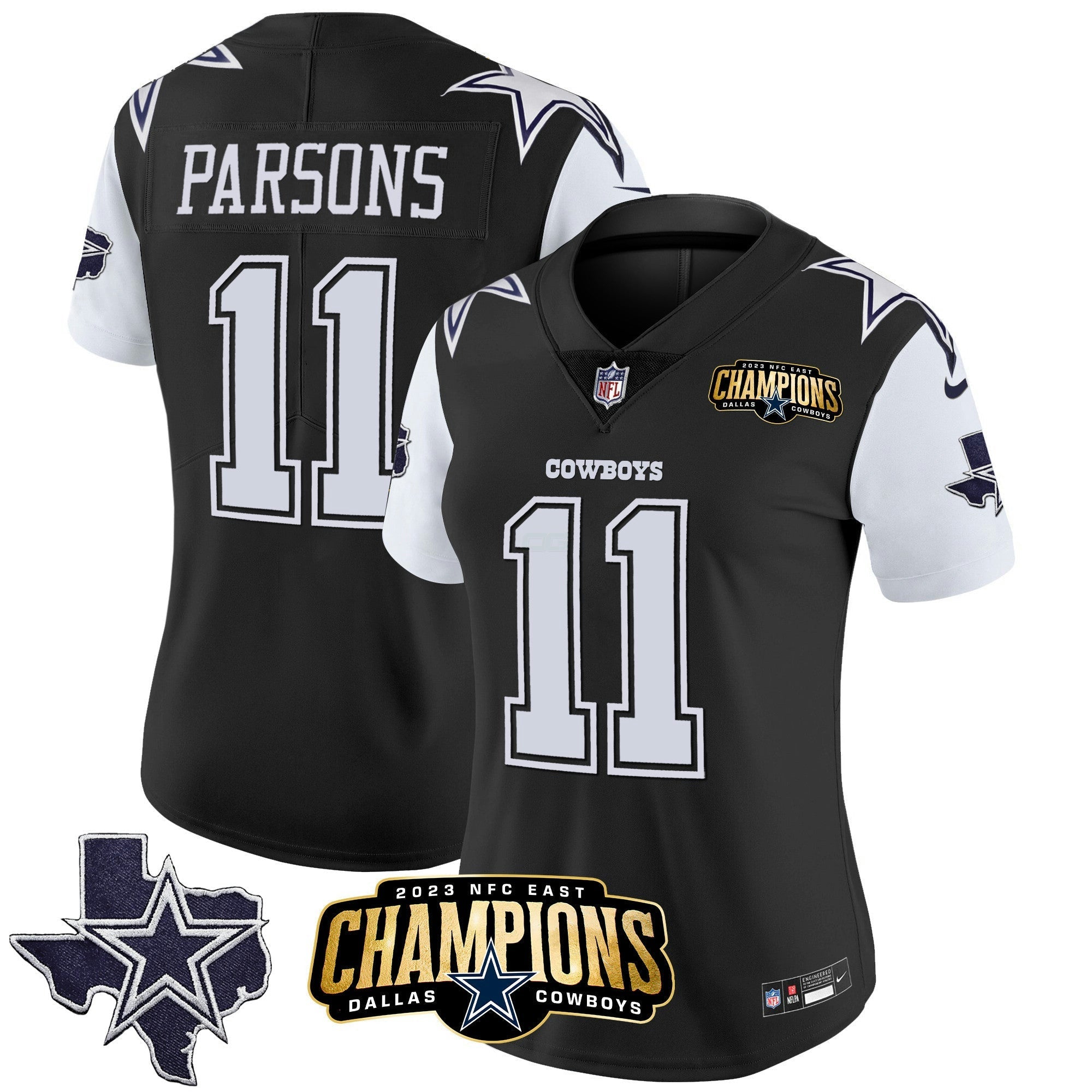 Camisa NFL Women’s 2023 NFC East Champions Patch Vapor Jersey