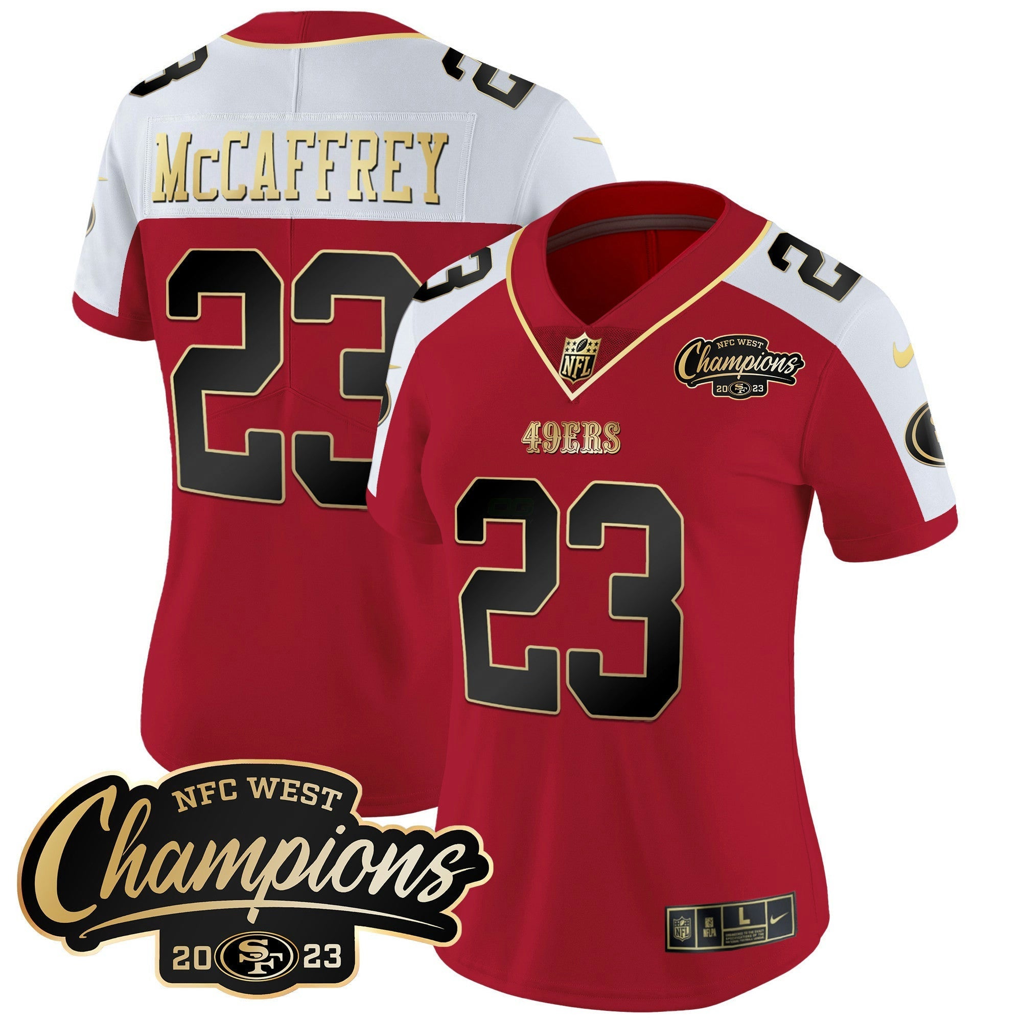 Camisa NFL Women’s 2023 NFC West Champions Patch Vapor Jersey