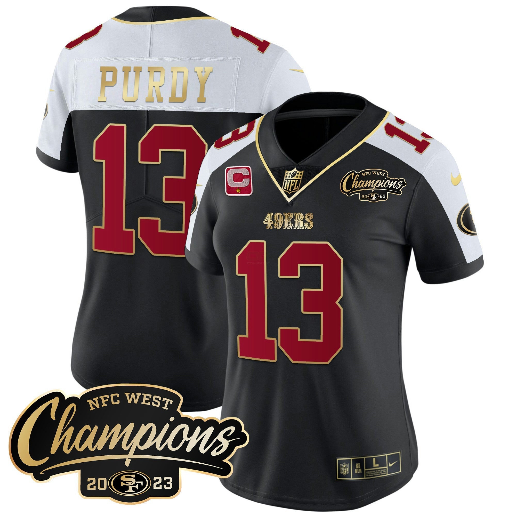Camisa NFL Women’s 2023 NFC West Champions Patch Vapor Jersey