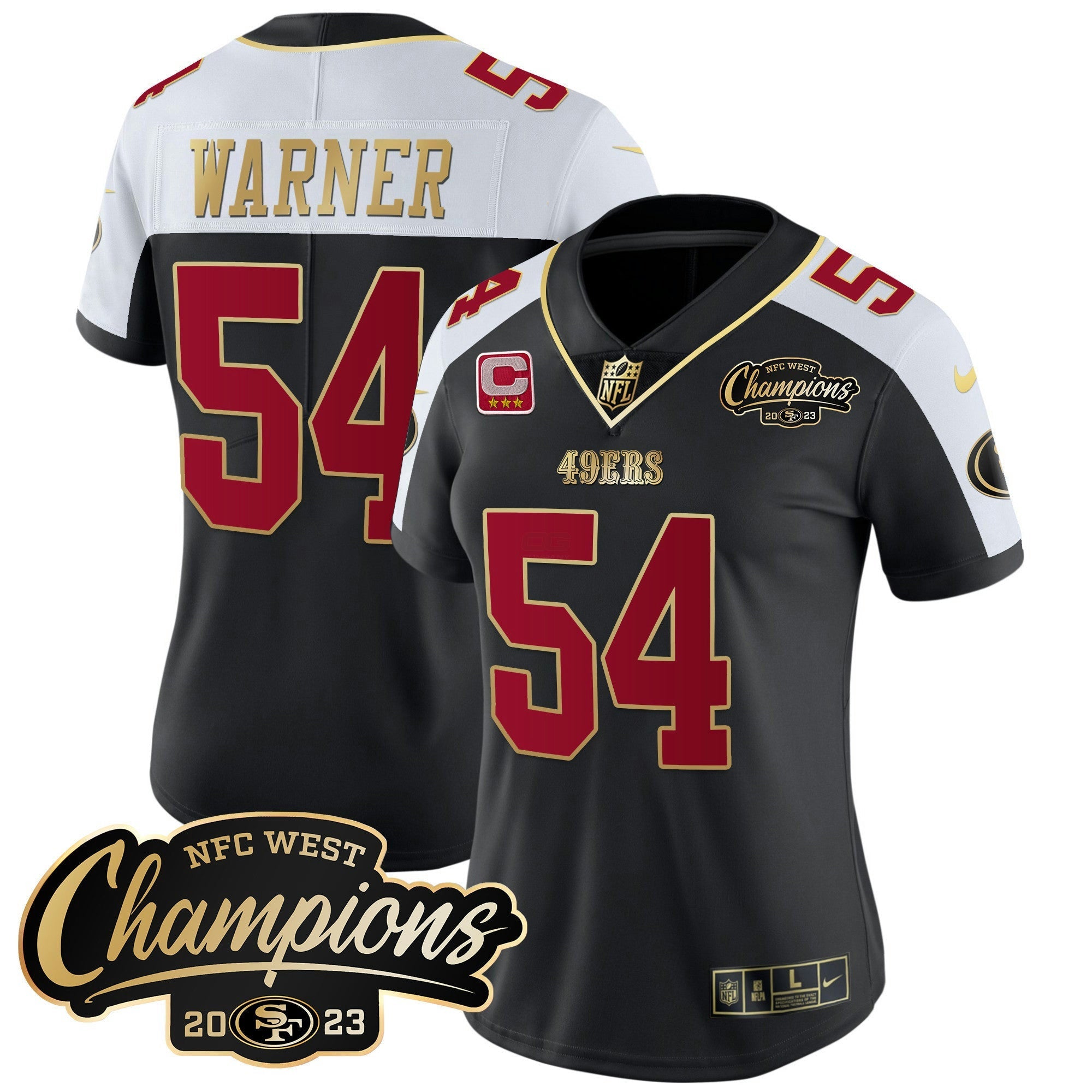 Camisa NFL Women’s 2023 NFC West Champions Patch Vapor Jersey