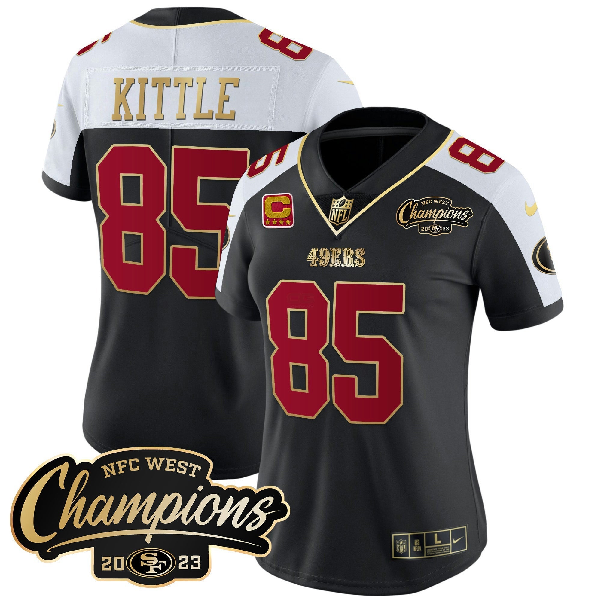Camisa NFL Women’s 2023 NFC West Champions Patch Vapor Jersey
