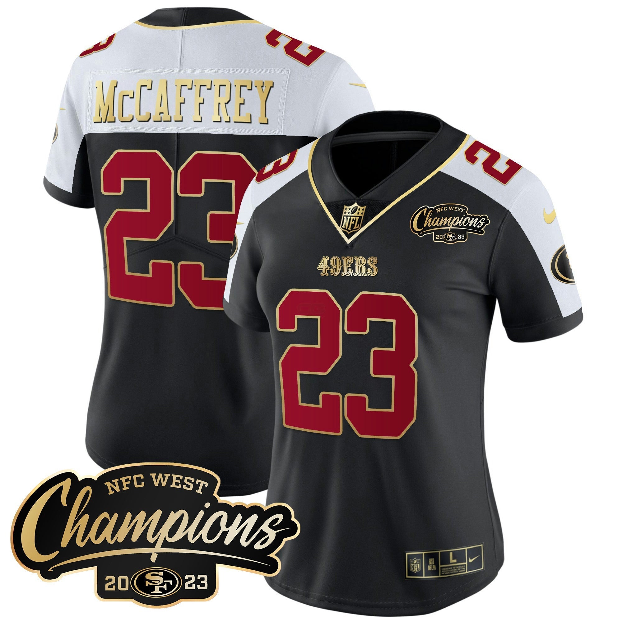 Camisa NFL Women’s 2023 NFC West Champions Patch Vapor Jersey