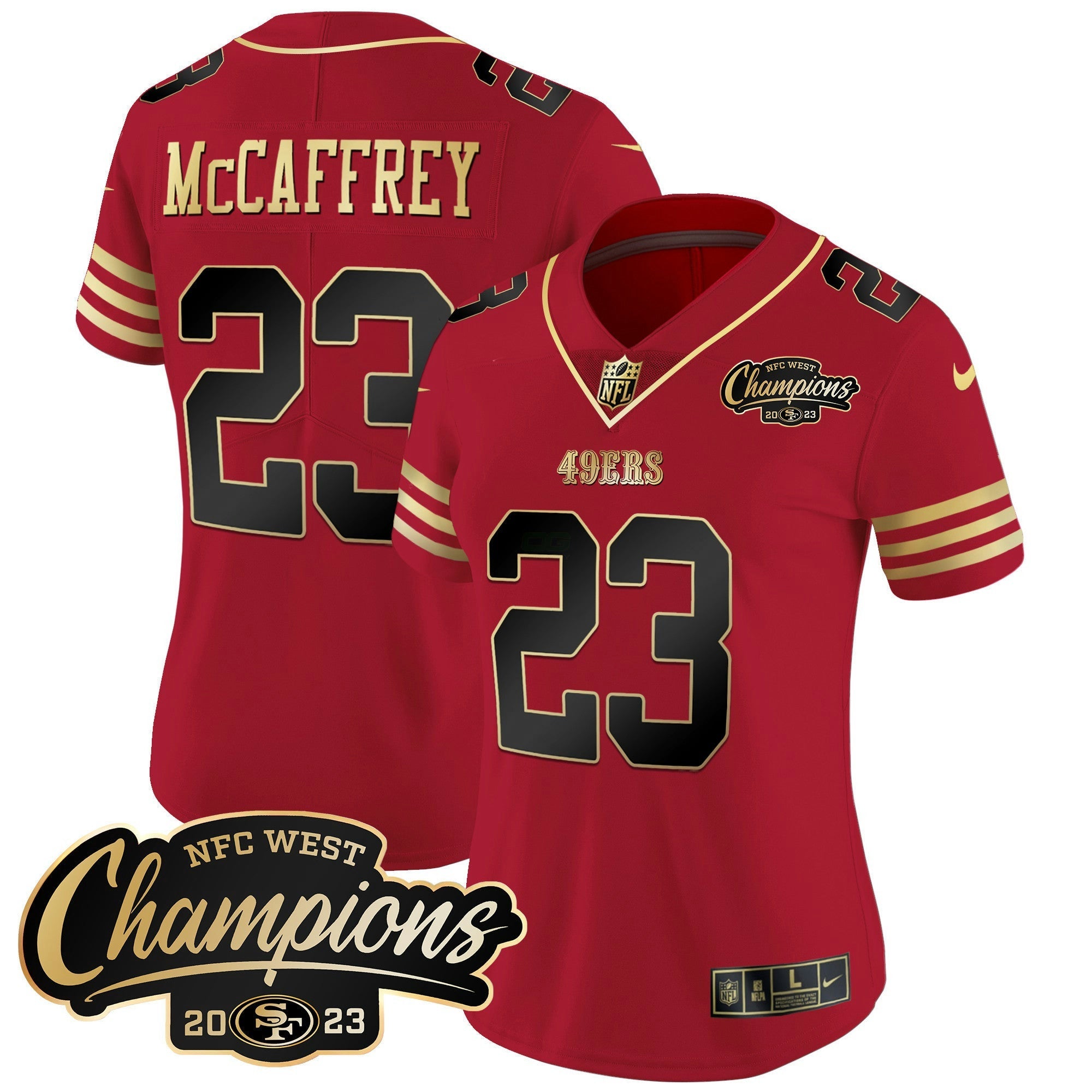 Camisa NFL Women’s 2023 NFC West Champions Patch Vapor Jersey