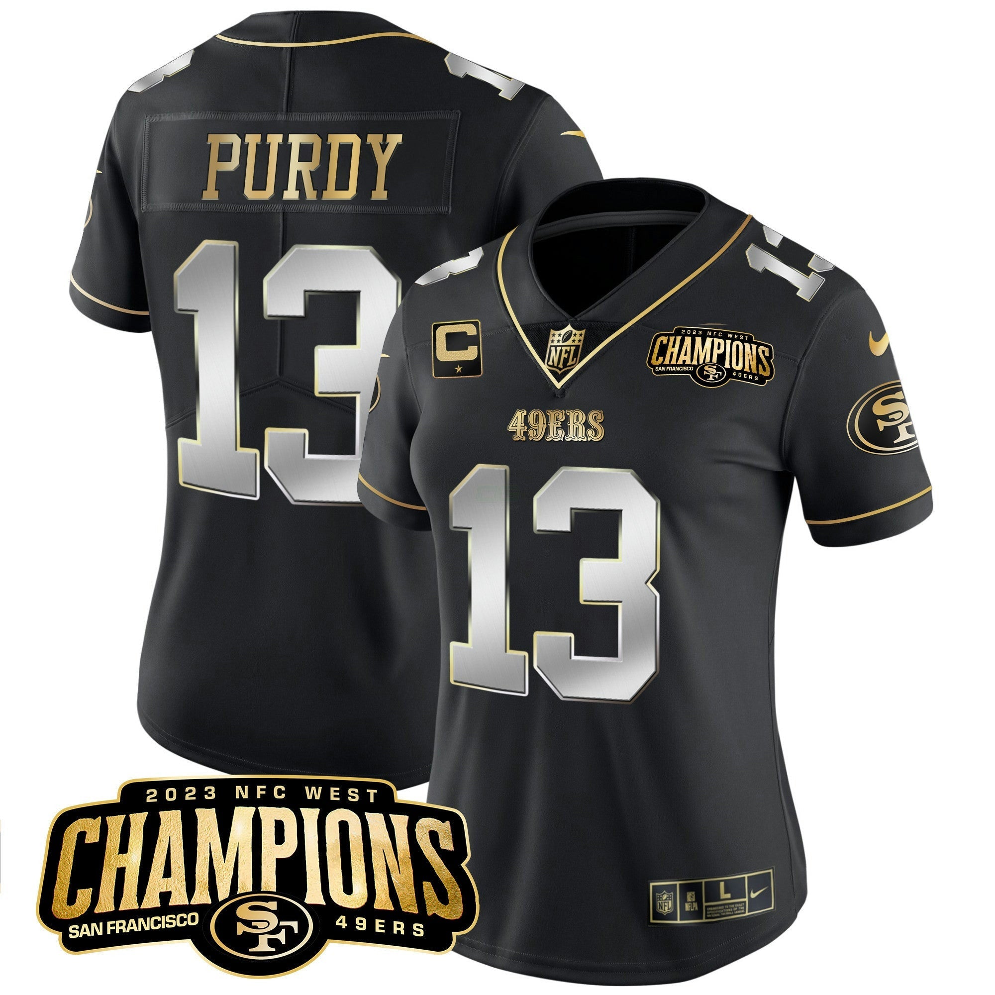Camisa NFL Women’s 2023 NFC West Champions Patch Vapor Jersey V2