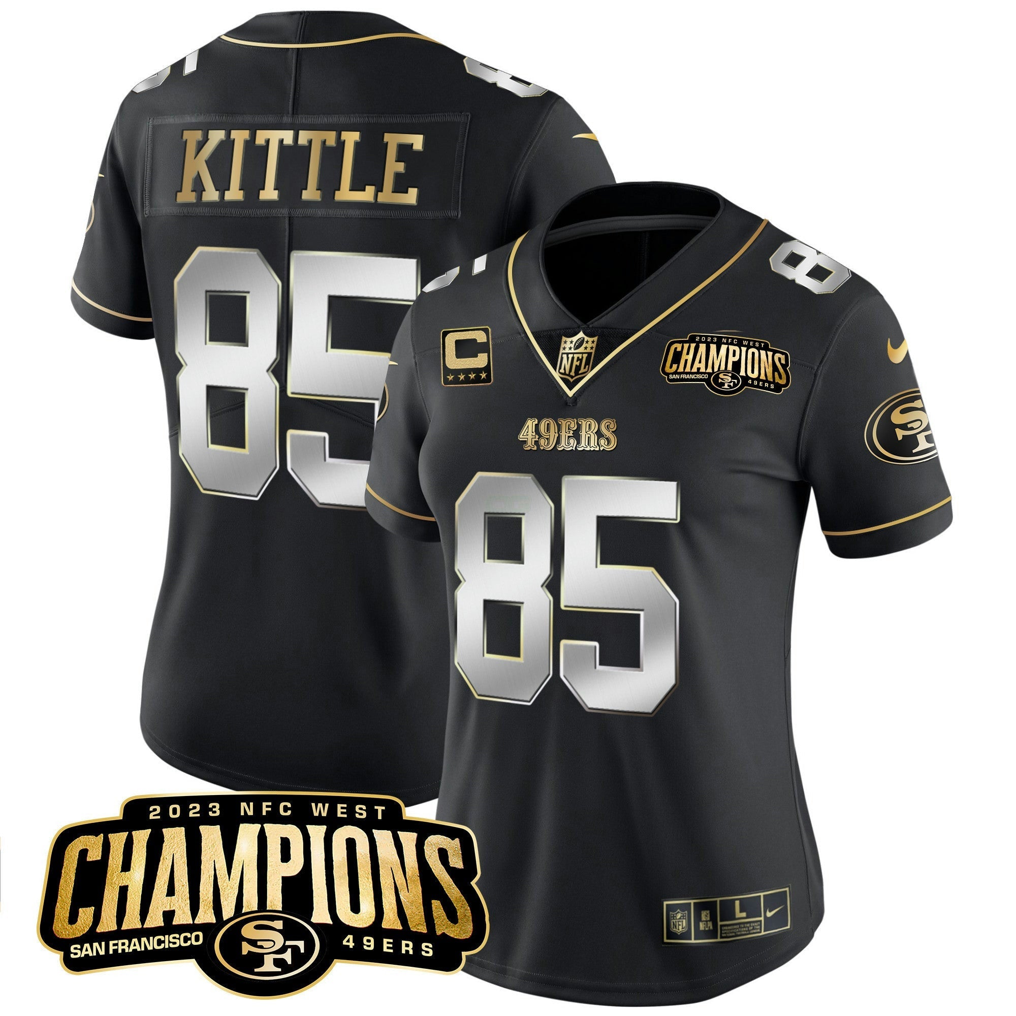 Camisa NFL Women’s 2023 NFC West Champions Patch Vapor Jersey V2