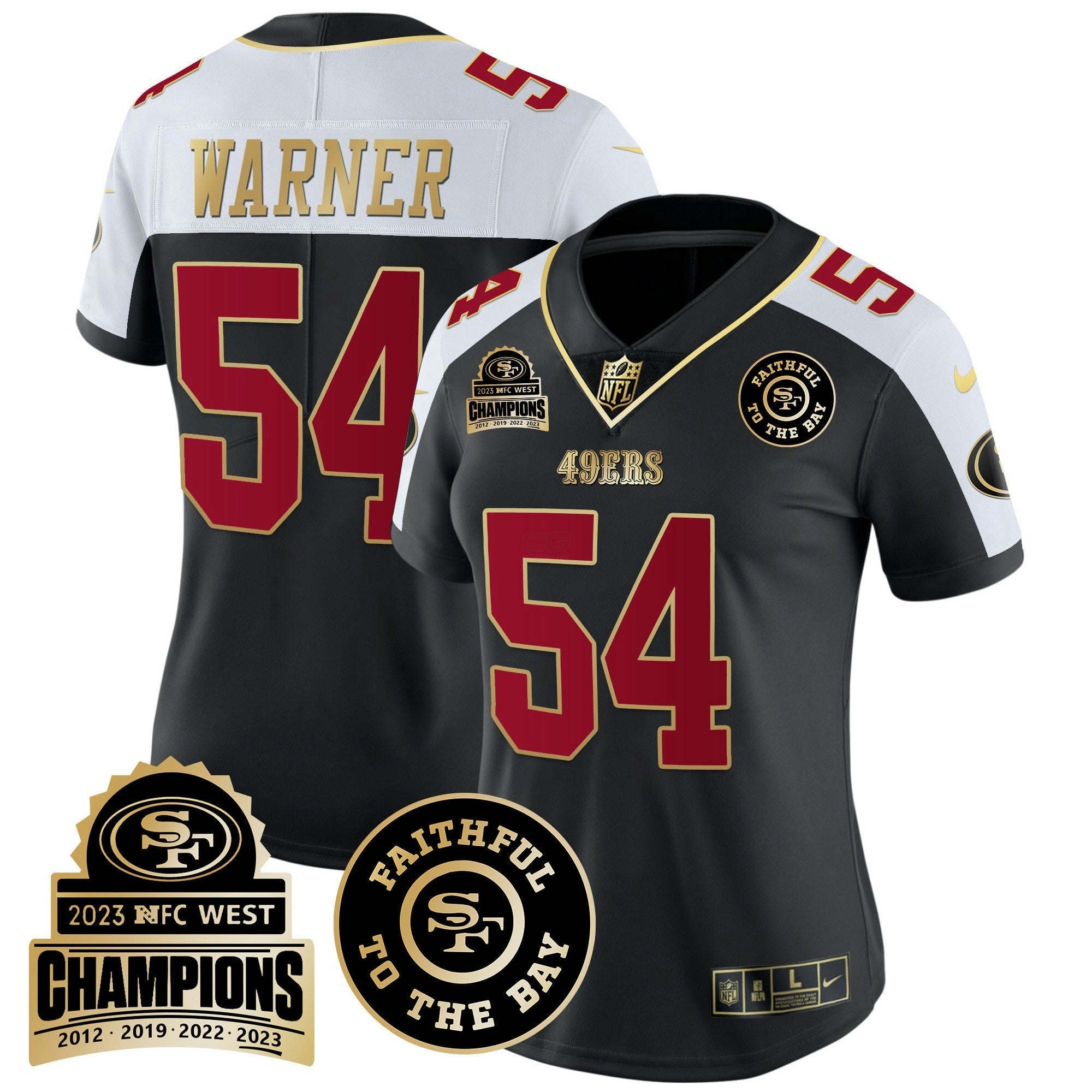 Camisa NFL Women’s 2023 NFC West Champions Patch Vapor Jersey V3