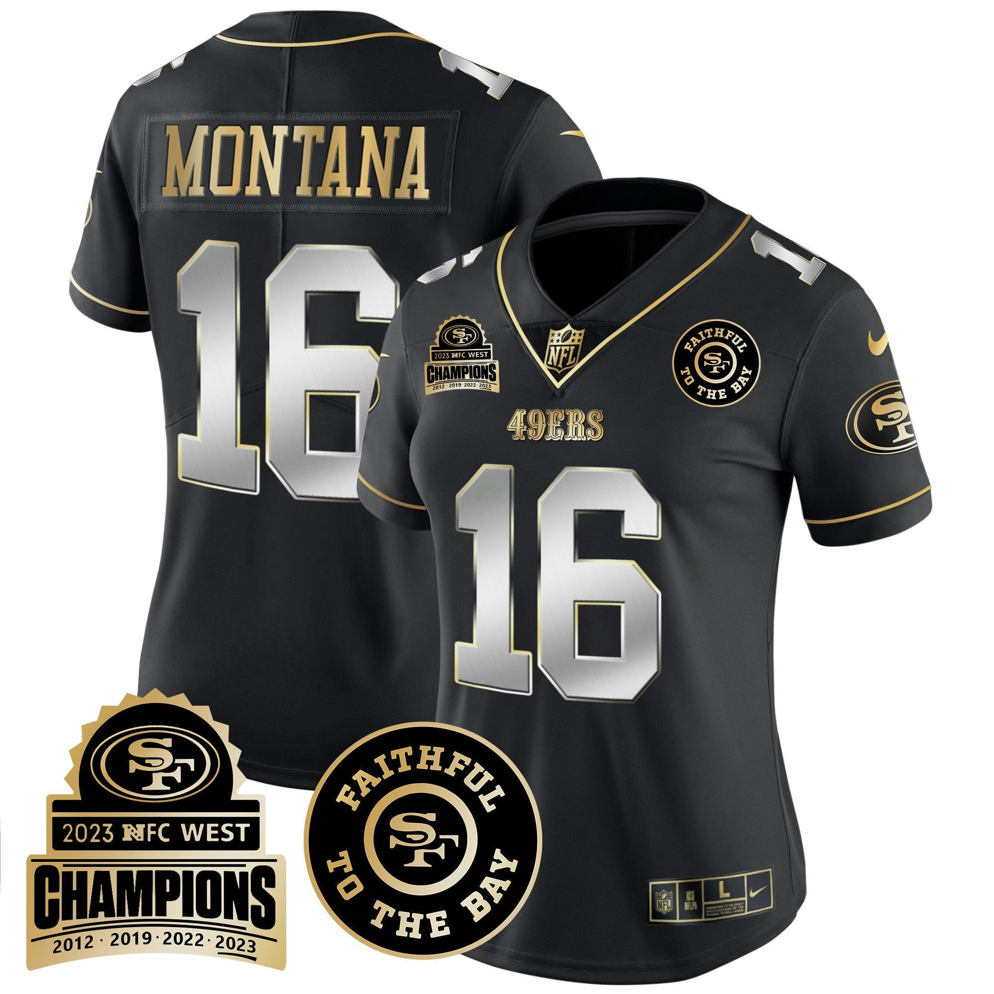 Camisa NFL Women’s 2023 NFC West Champions Patch Vapor Jersey V3