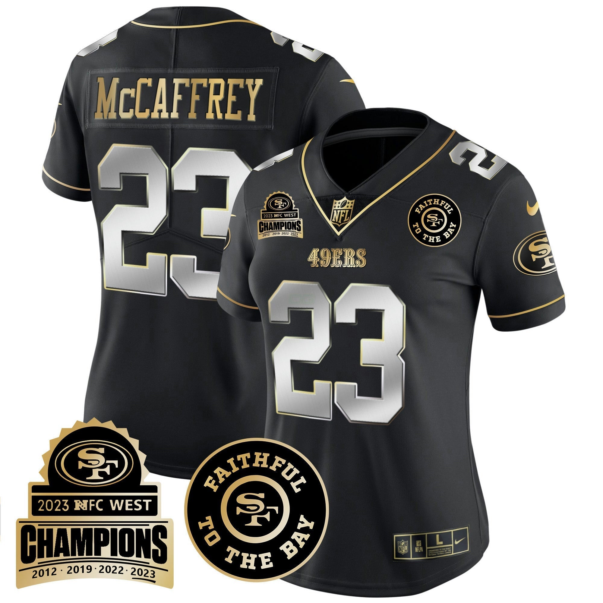 Camisa NFL Women’s 2023 NFC West Champions Patch Vapor Jersey V3