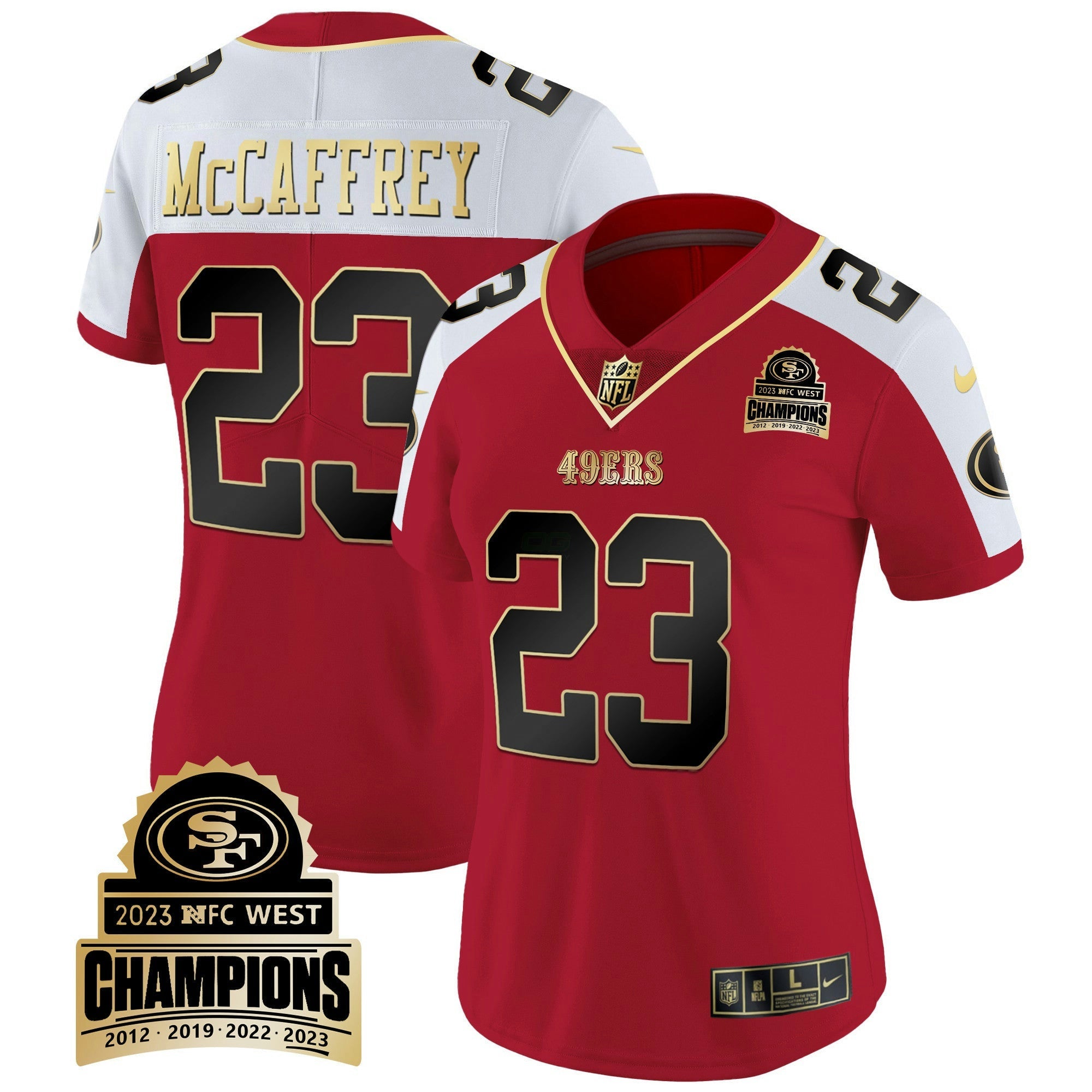 Camisa NFL Women’s 2023 NFC West Champions Patch Vapor Jersey V4