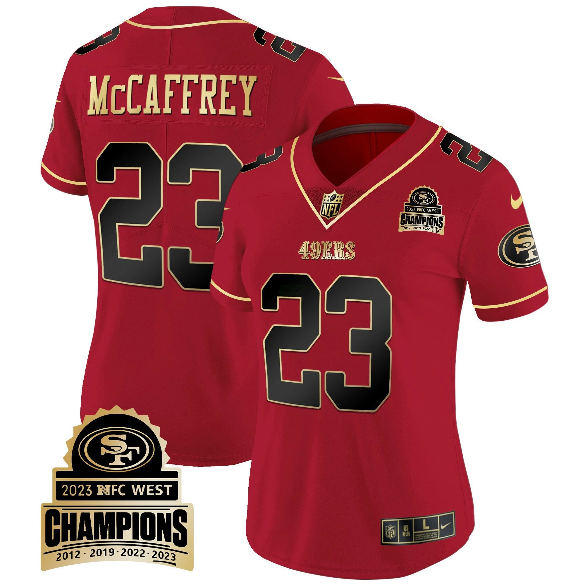 Camisa NFL Women’s 2023 NFC West Champions Patch Vapor Jersey V4