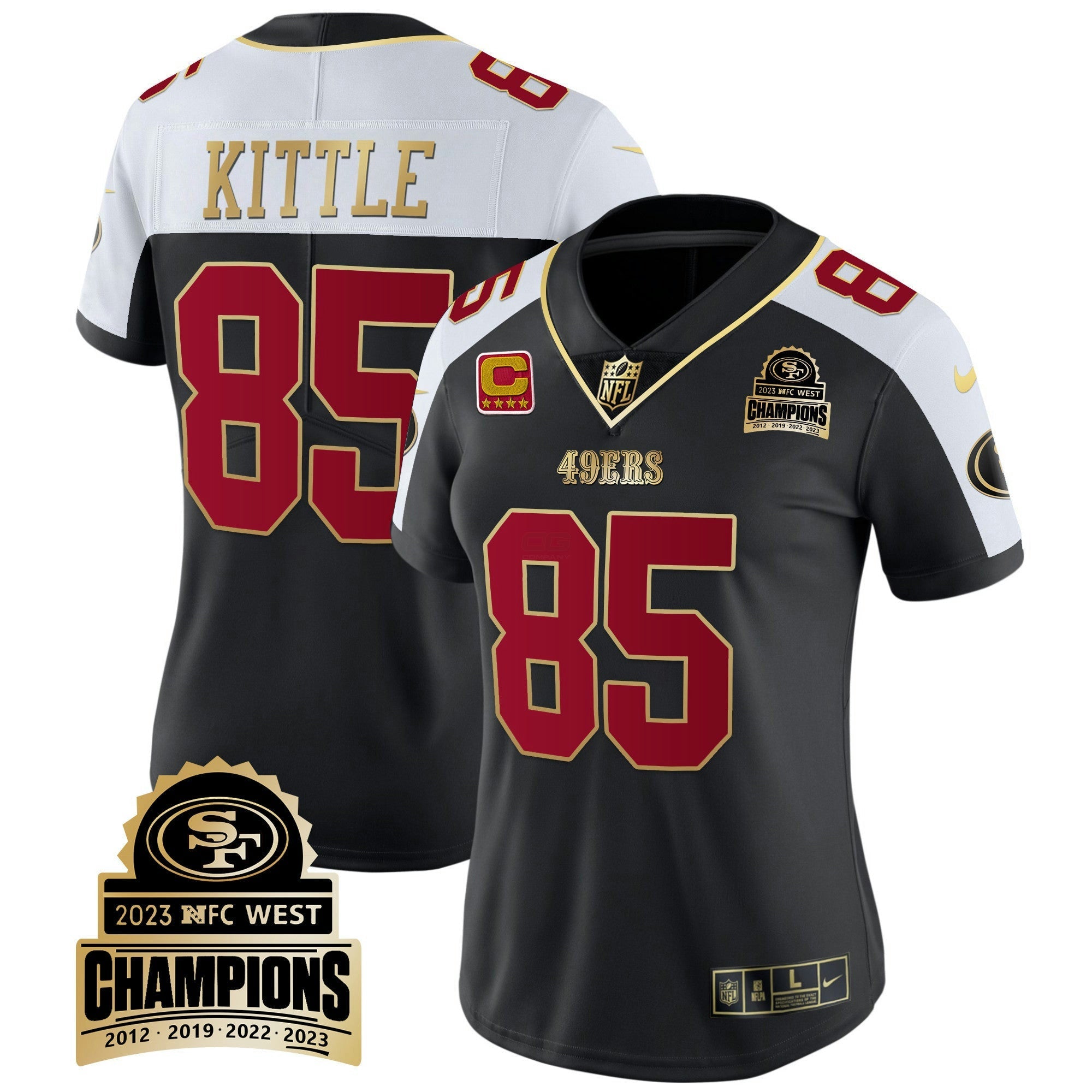 Camisa NFL Women’s 2023 NFC West Champions Patch Vapor Jersey V4