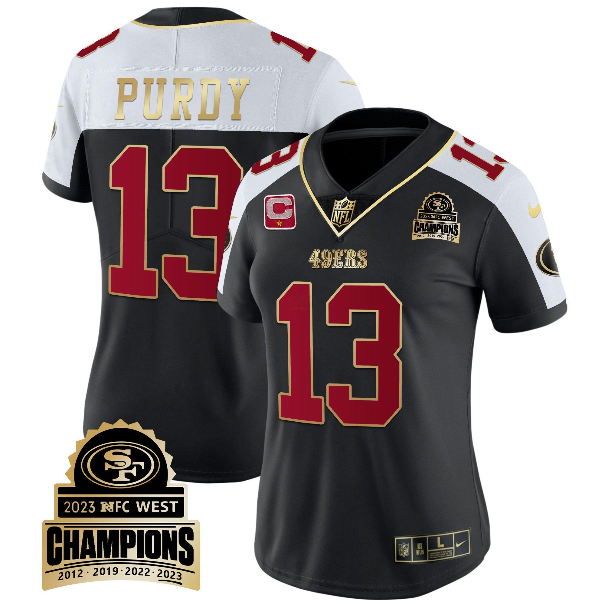 Camisa NFL Women’s 2023 NFC West Champions Patch Vapor Jersey V4
