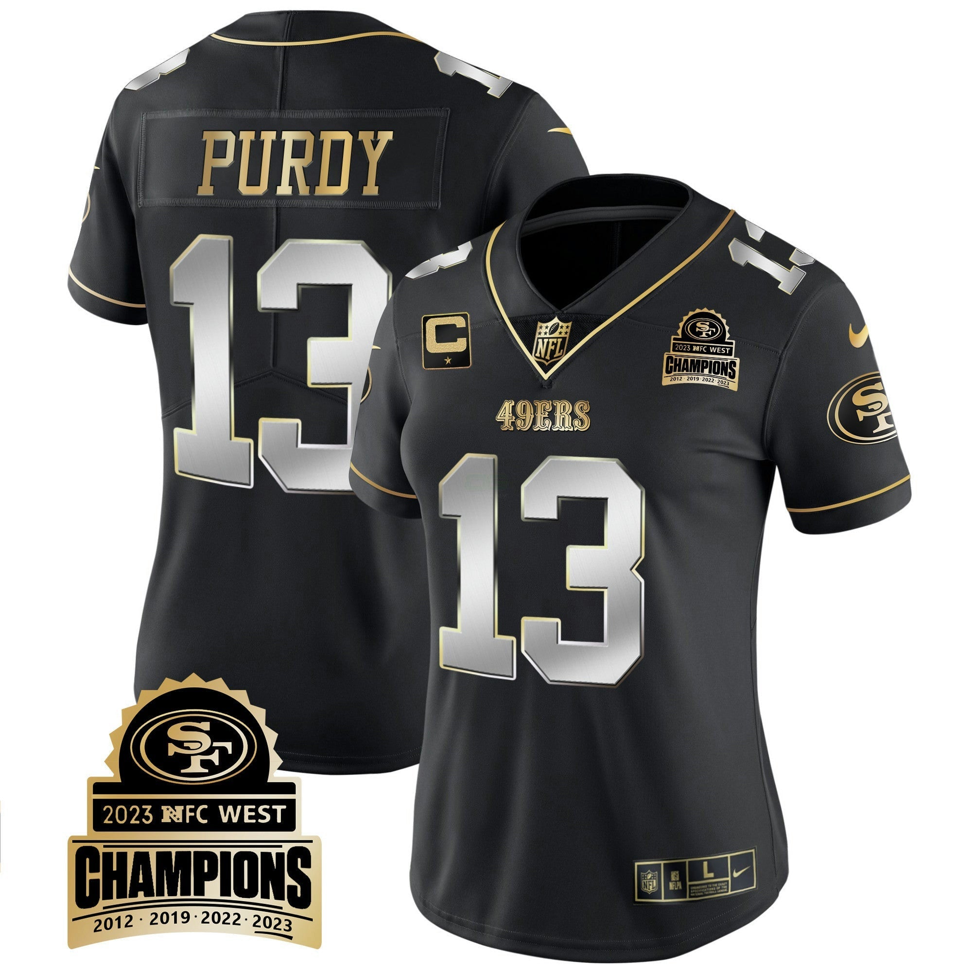 Camisa NFL Women’s 2023 NFC West Champions Patch Vapor Jersey V4