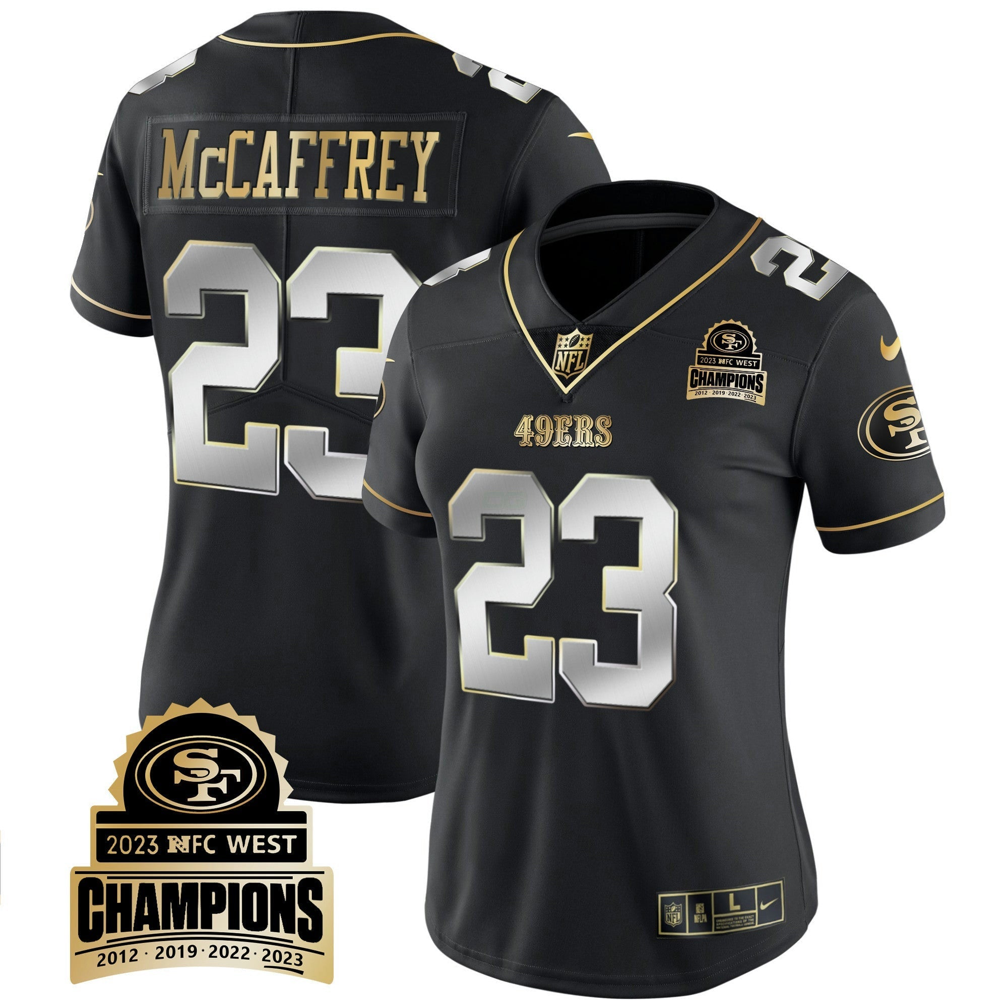 Camisa NFL Women’s 2023 NFC West Champions Patch Vapor Jersey V4