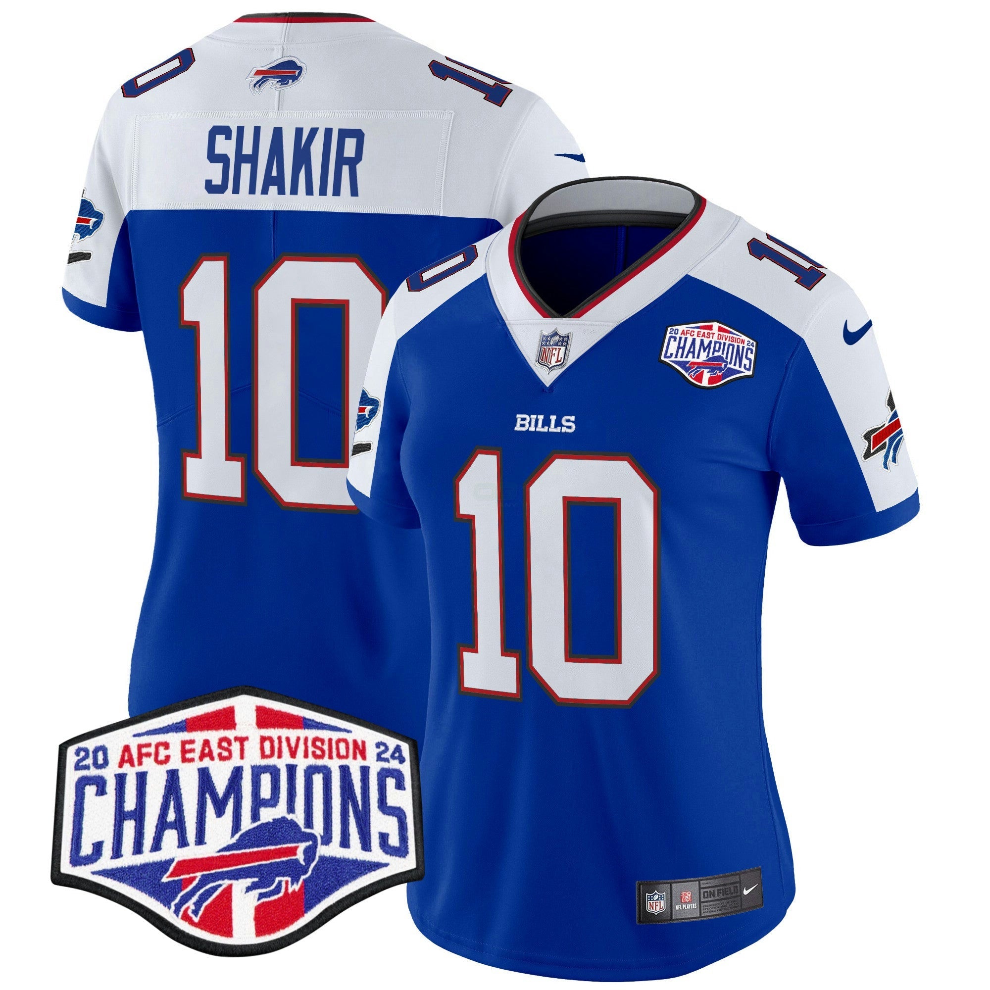 Camisa NFL Women’s 2024 AFC East Division Champions Vapor Limited Jersey