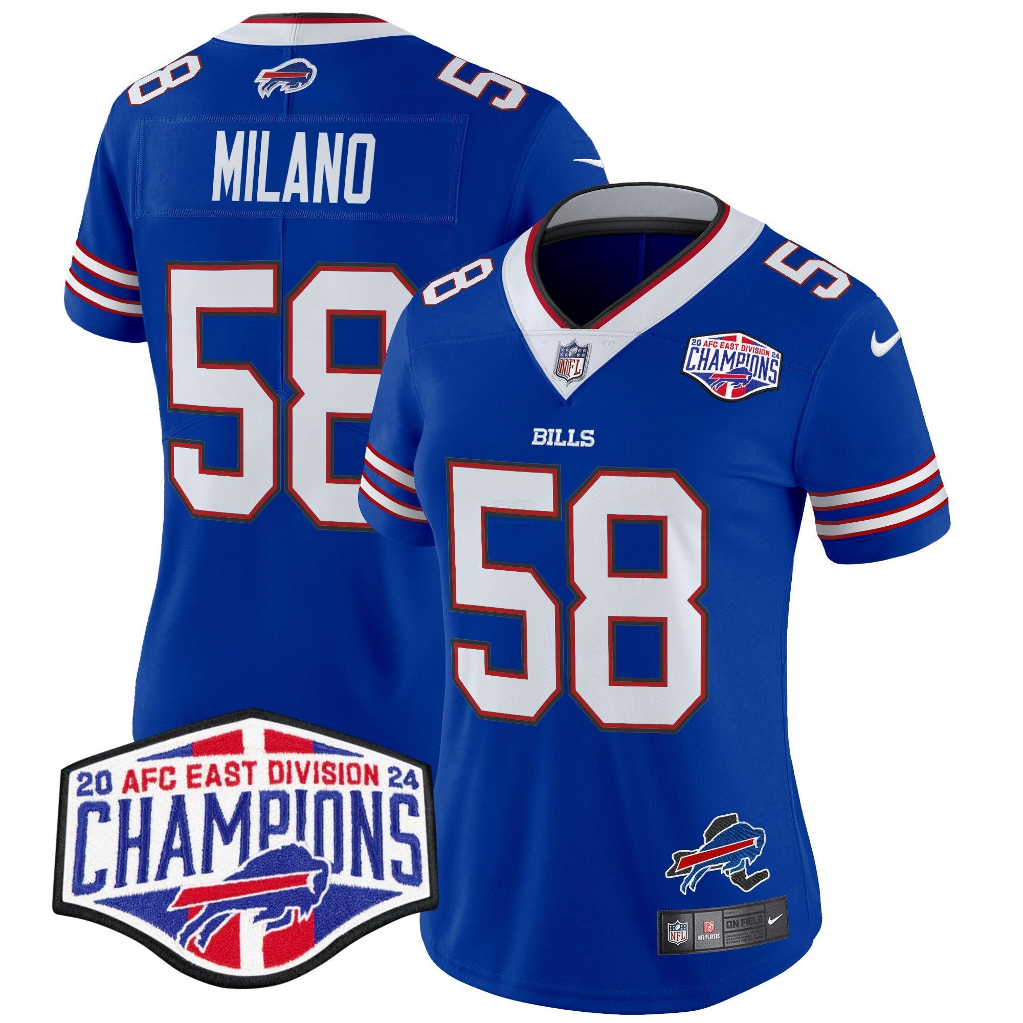 Camisa NFL Women’s 2024 AFC East Division Champions Vapor Limited Jersey