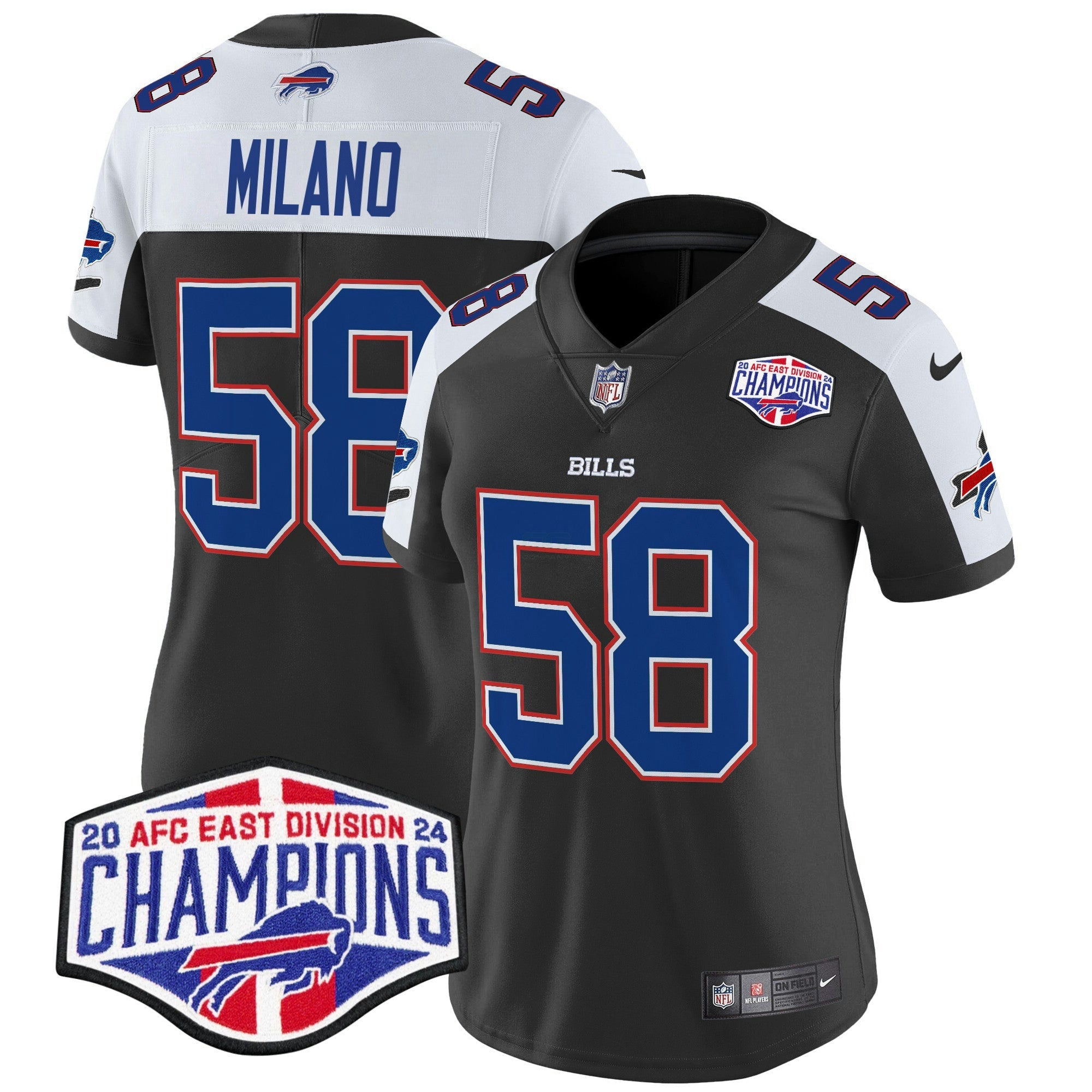 Camisa NFL Women’s 2024 AFC East Division Champions Vapor Limited Jersey