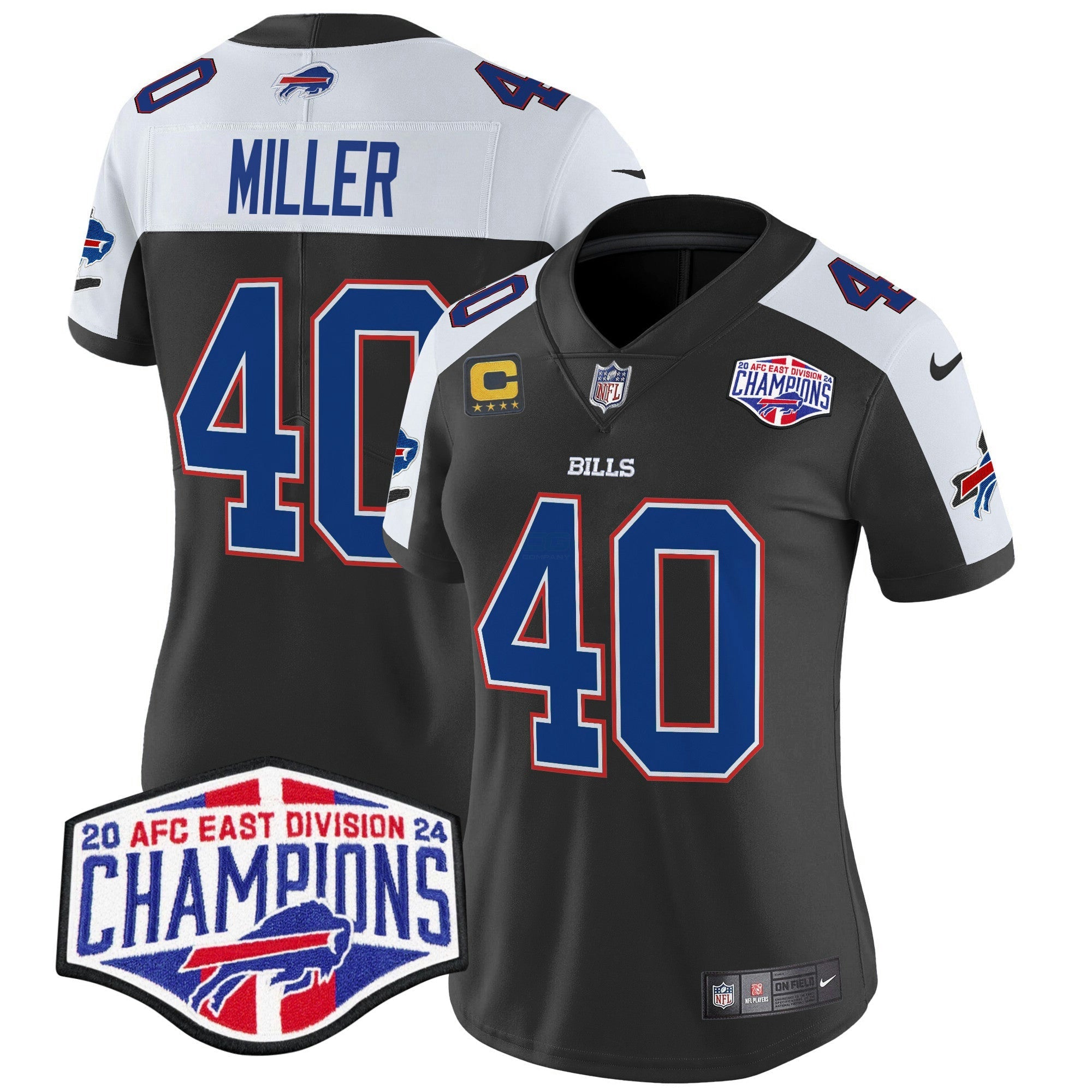 Camisa NFL Women’s 2024 AFC East Division Champions Vapor Limited Jersey