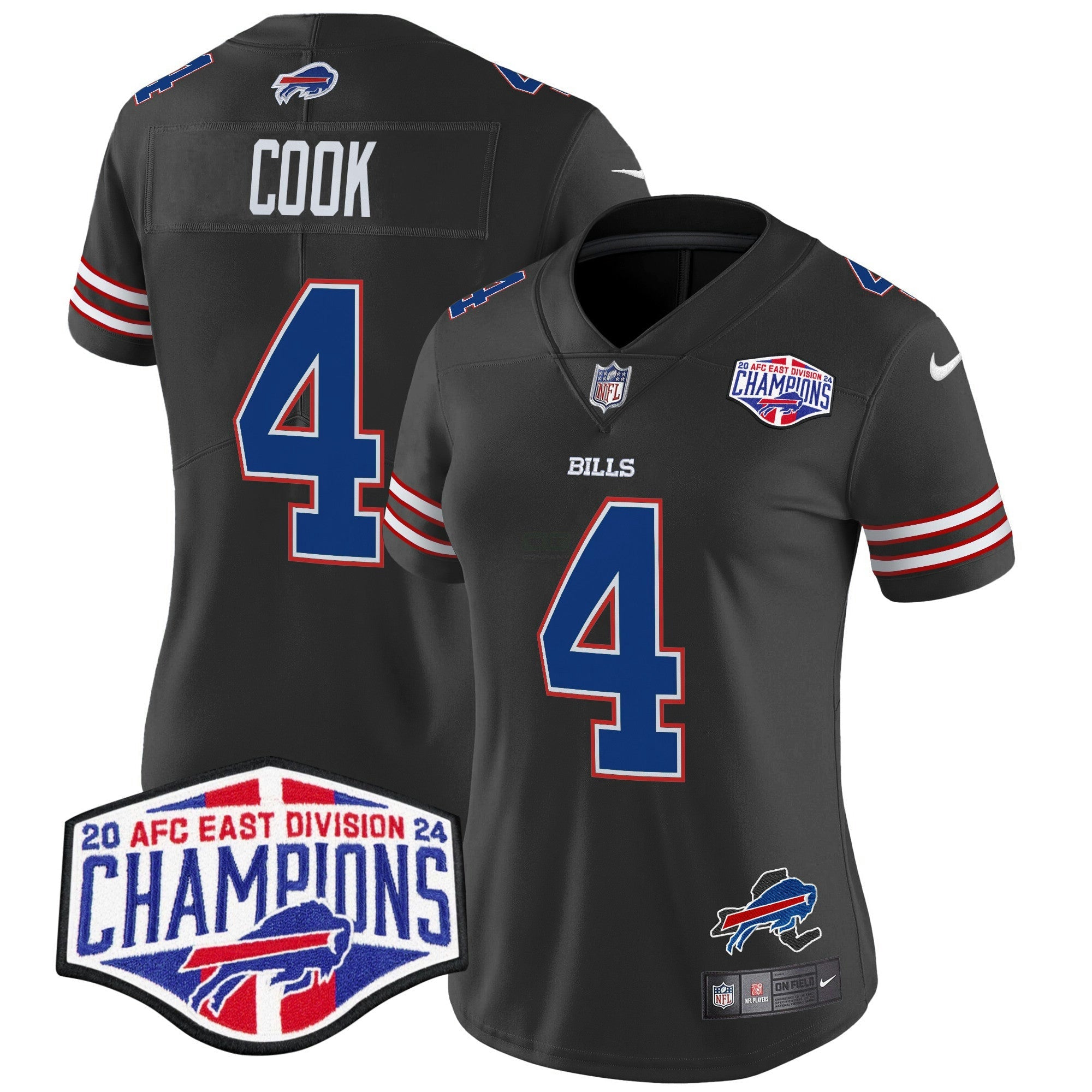 Camisa NFL Women’s 2024 AFC East Division Champions Vapor Limited Jersey
