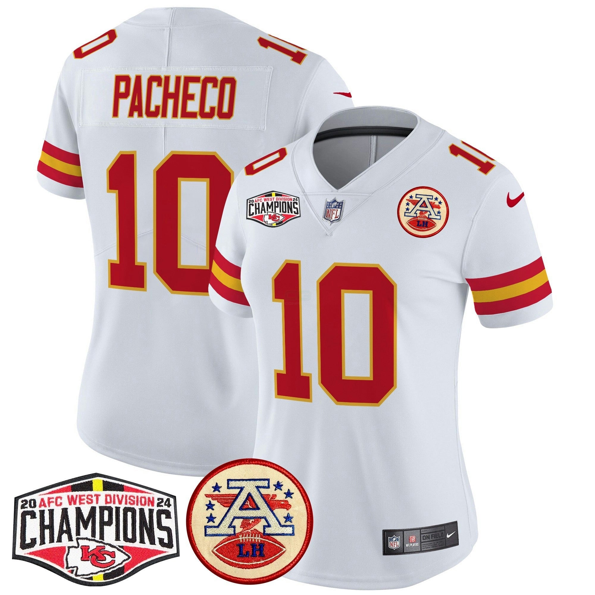 Camisa NFL Women’s 2024 AFC West Division Champions Patch Vapor Limited Jersey