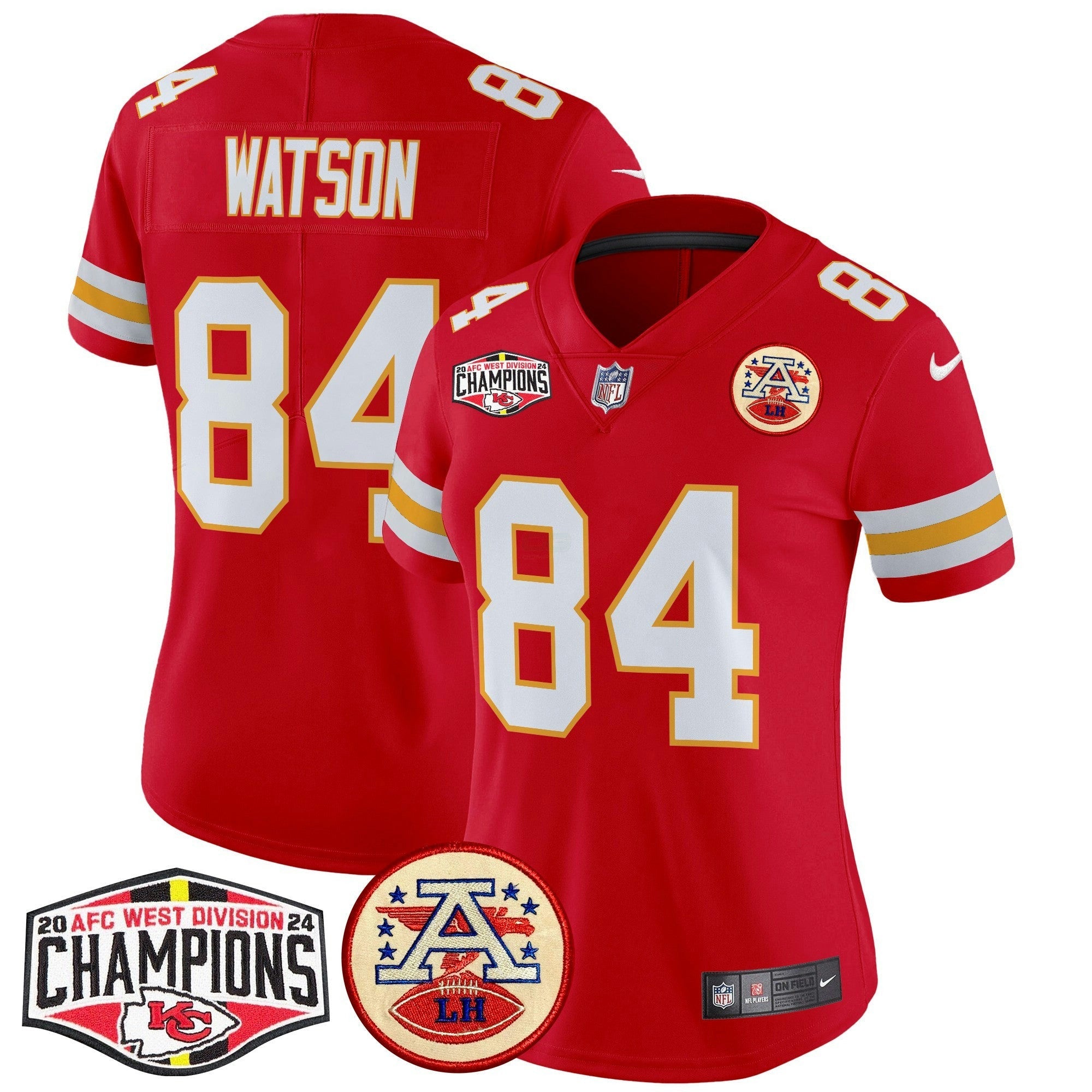 Camisa NFL Women’s 2024 AFC West Division Champions Patch Vapor Limited Jersey