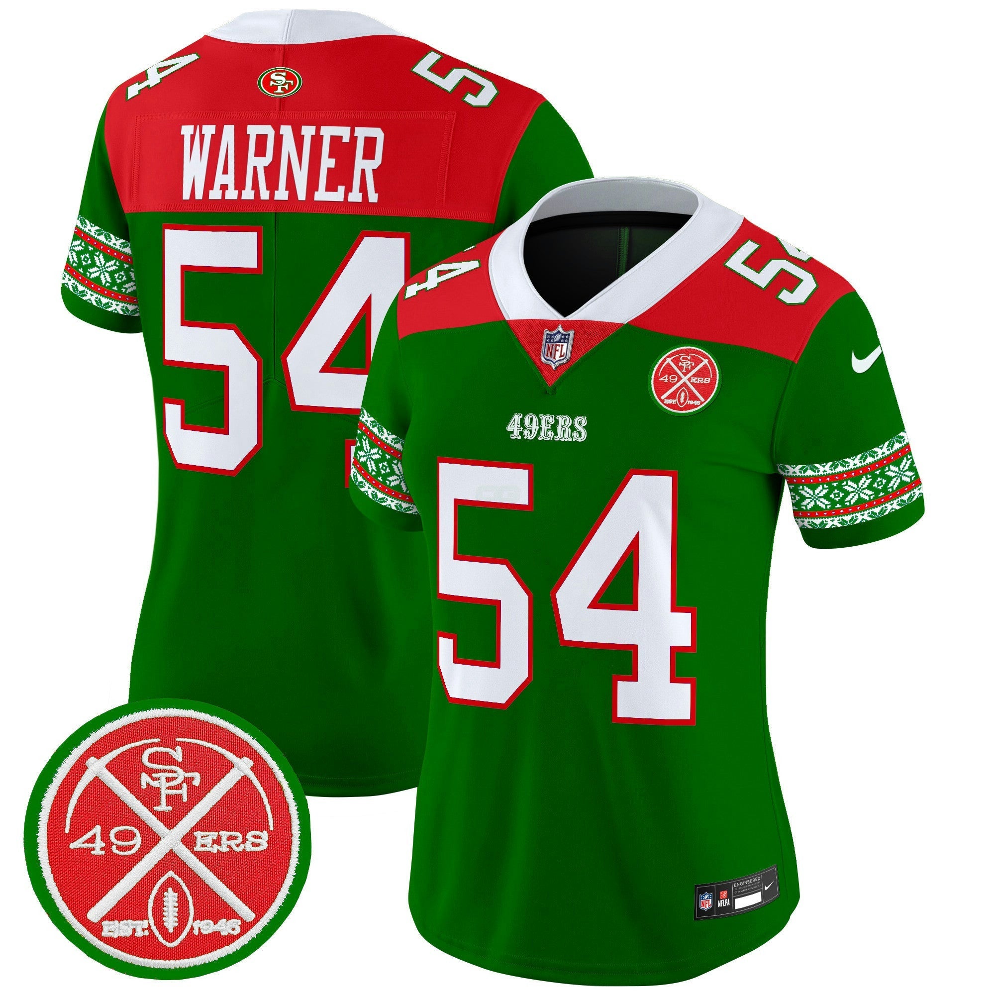 Camisa NFL Women’s 2024 Christmas Vapor Limited Jersey