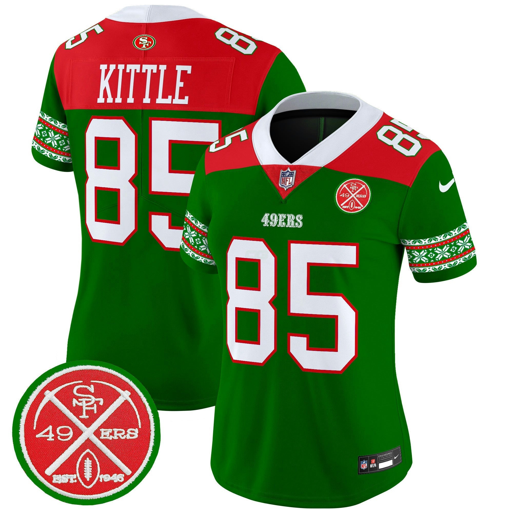 Camisa NFL Women’s 2024 Christmas Vapor Limited Jersey