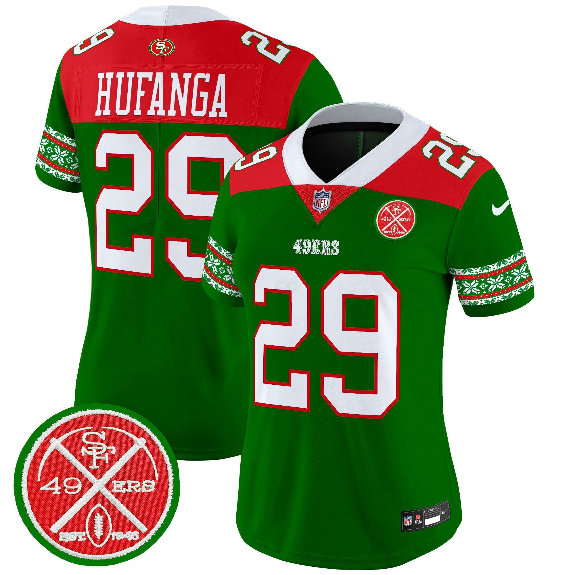 Camisa NFL Women’s 2024 Christmas Vapor Limited Jersey
