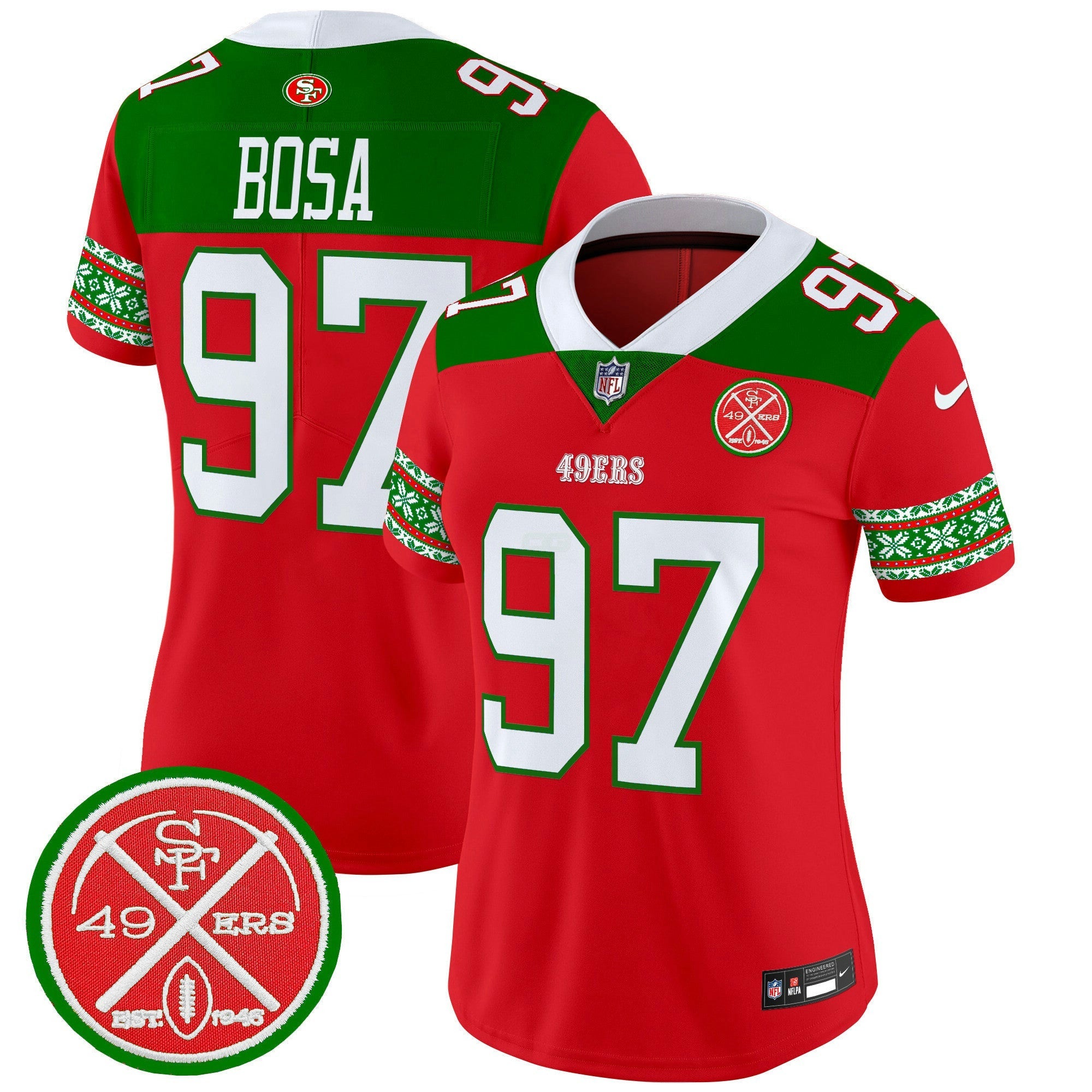 Camisa NFL Women’s 2024 Christmas Vapor Limited Jersey
